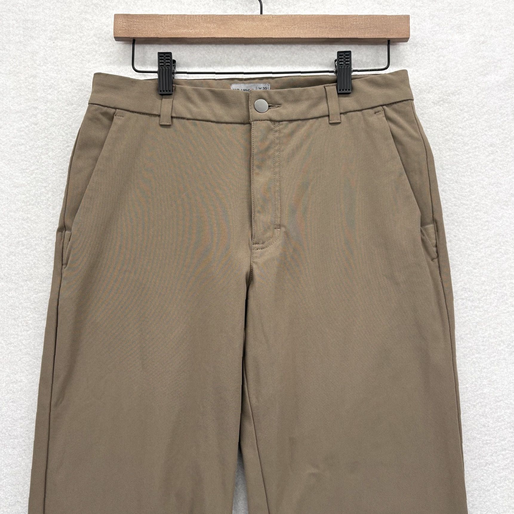 Vintage VRST Limitless Pants Mens 30x30 Chino Straight Leg Brown Beige Stretch Fabric Pockets Zip Fly Regular Inseam 30 Mens Clothing Size US 30 / EU 46 - 2 Thumbnail