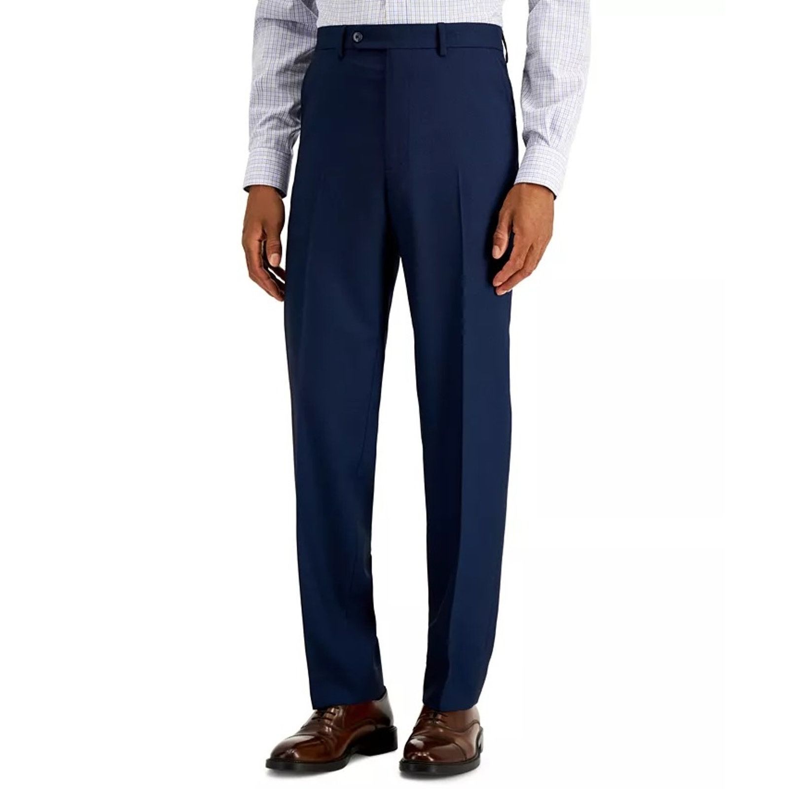 Nautica Nautica Men's Blue Birdseye Suit Dress Pants Size W32 L30 Size US 32 / EU 48 - 1 Thumbnail