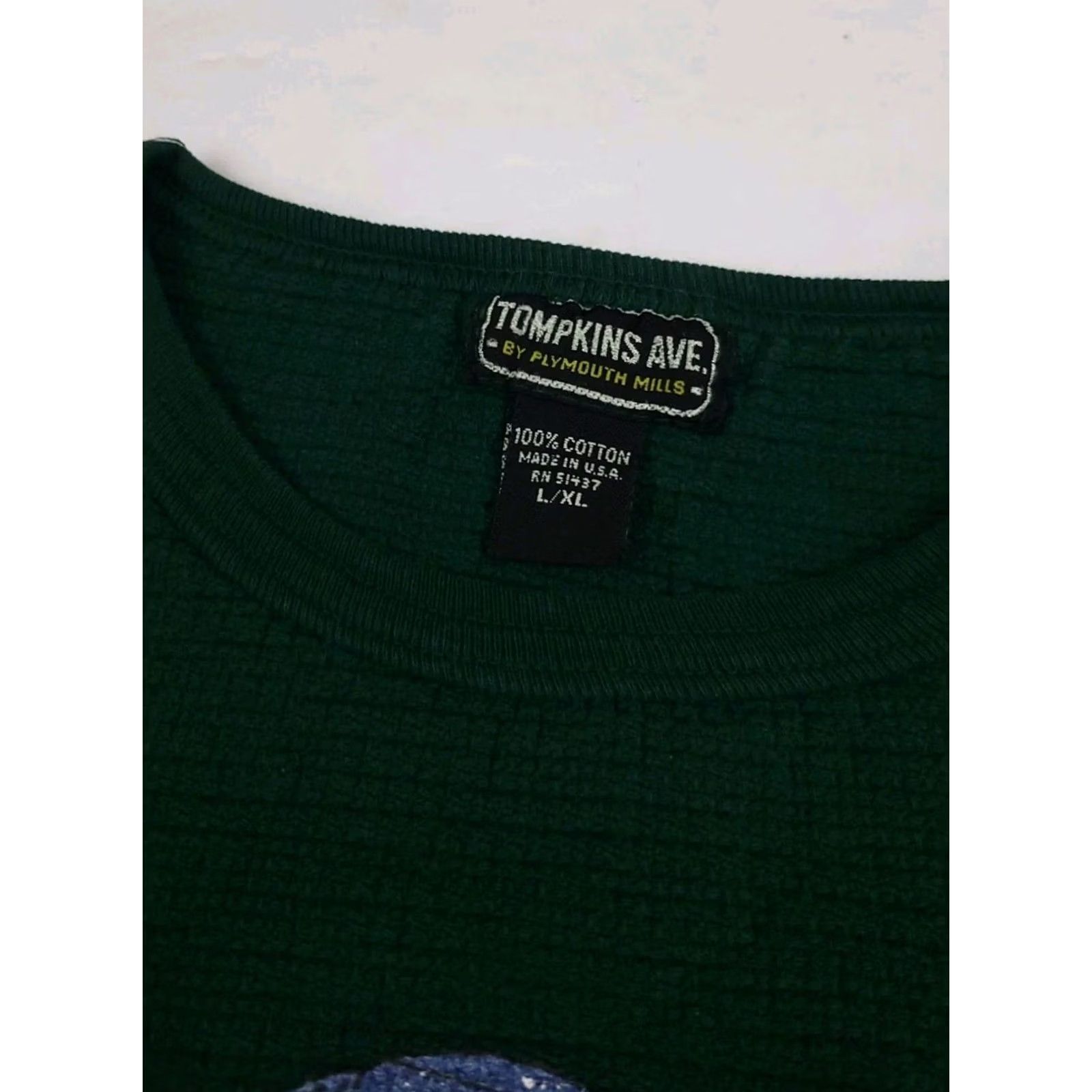 Vintage VINTAGE Tompkins Ave Sweatshirt Bear Print Blue Cotton 90s Womens L/XL Pullover Crew Neck USA Made Size L / US 10 / IT 46 - 4 Thumbnail