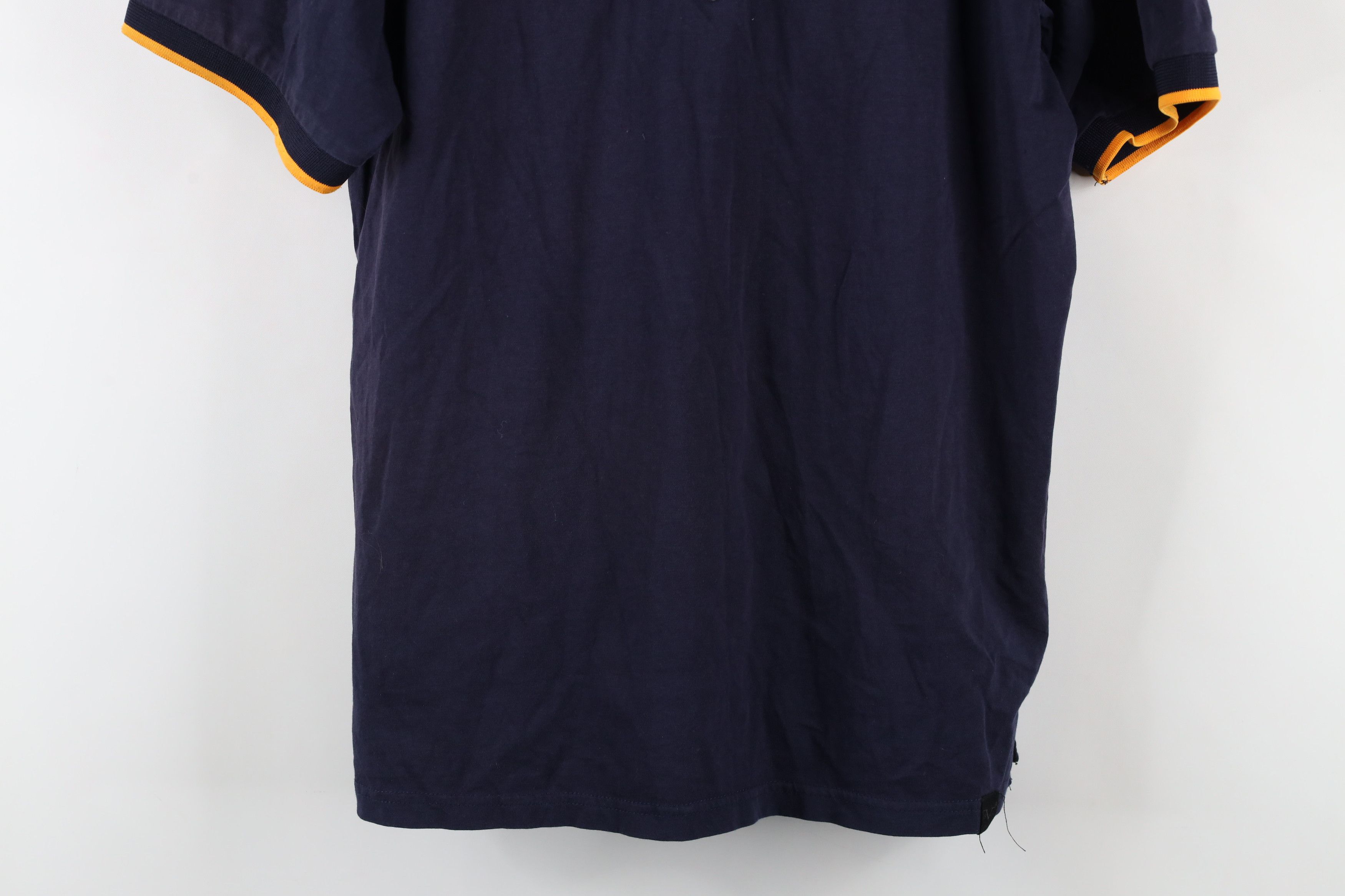 Versace × Vintage V 1969 Italia Versace Half Zip Collared Polo Shirt Blue Size US L / EU 52-54 / 3 - 3 Thumbnail