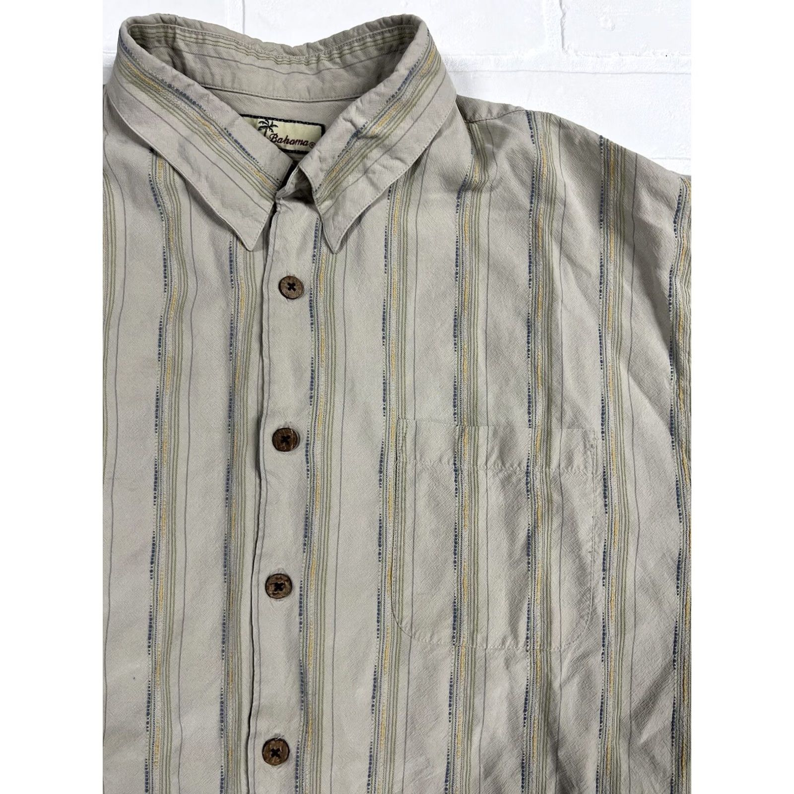 Tommy Bahama VINTAGE? No — Tommy Bahama Silk Shirt Striped Button-Up Size US XL / EU 56 / 4 - 3 Thumbnail