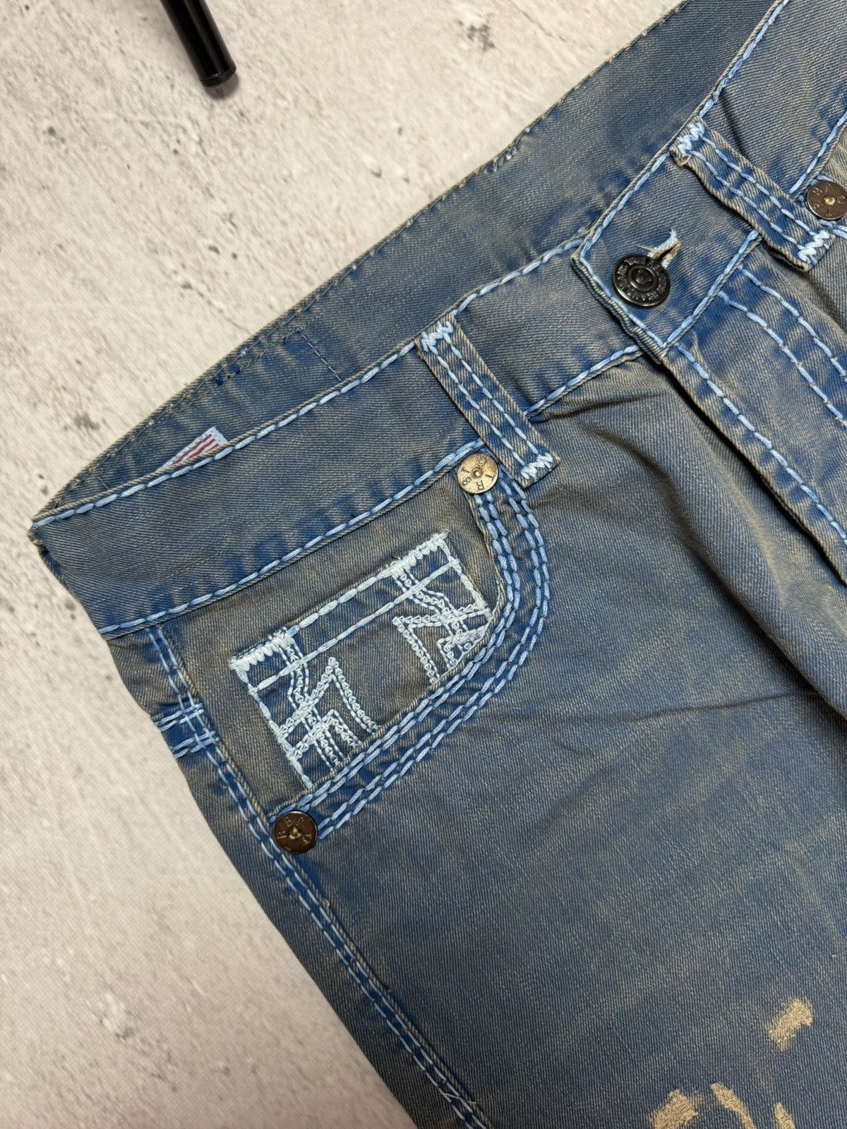 True Religion True Religion Vintage Ricky Super T Distressed Y2K Jeans Size US 36 / EU 52 - 7 Thumbnail