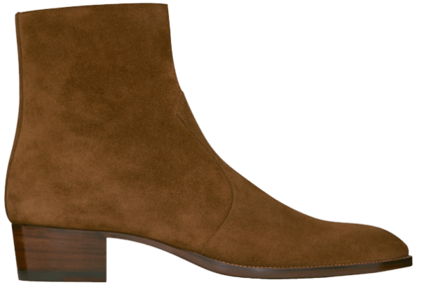 Saint Laurent Paris o1bcso1str0724 Wyatt Zipped Boots in Brown Size US 8.5 / EU 41-42 - 2 Thumbnail