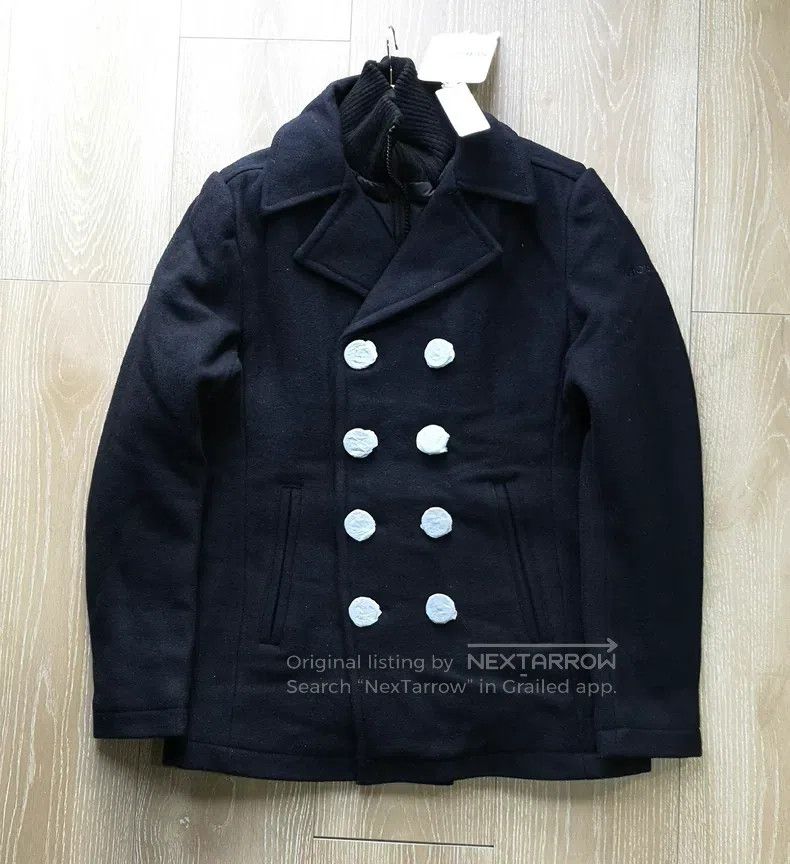 Schott Schott NYC Men's Wool Padded Double-breasted Slim Coat Jac Size US L / EU 52-54 / 3 - 2 Thumbnail