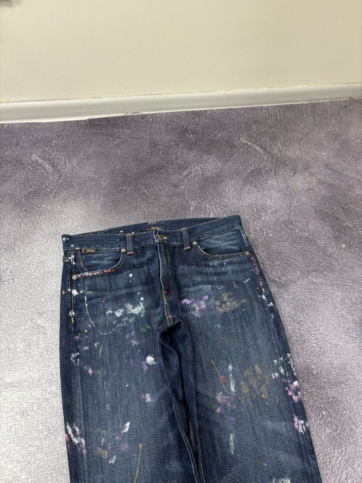 Polo Ralph Lauren Polo Ralph Lauren Astor Slim Boyfriend Painted Denim Jeans Size US 28 / EU 44 - 5 Thumbnail