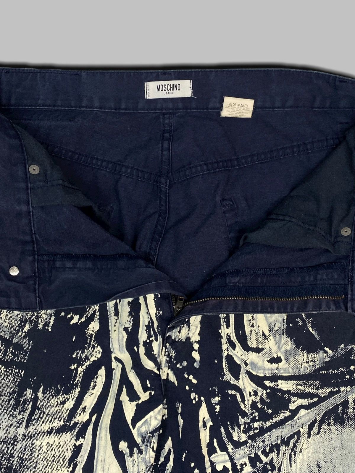 Moschino Moschino Jeans Graffiti Painted Rick Owens Style Avant Garde Size US 34 / EU 50 - 19 Thumbnail