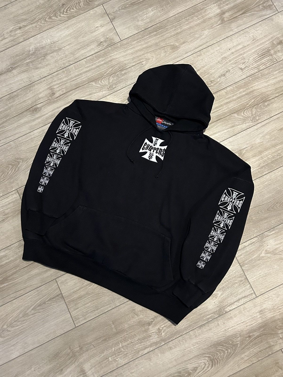 West Coast Choppers Vintage West Coast Chopper Classic Logo Pullover Hoodie Size US XL / EU 56 / 4 - 1 Thumbnail