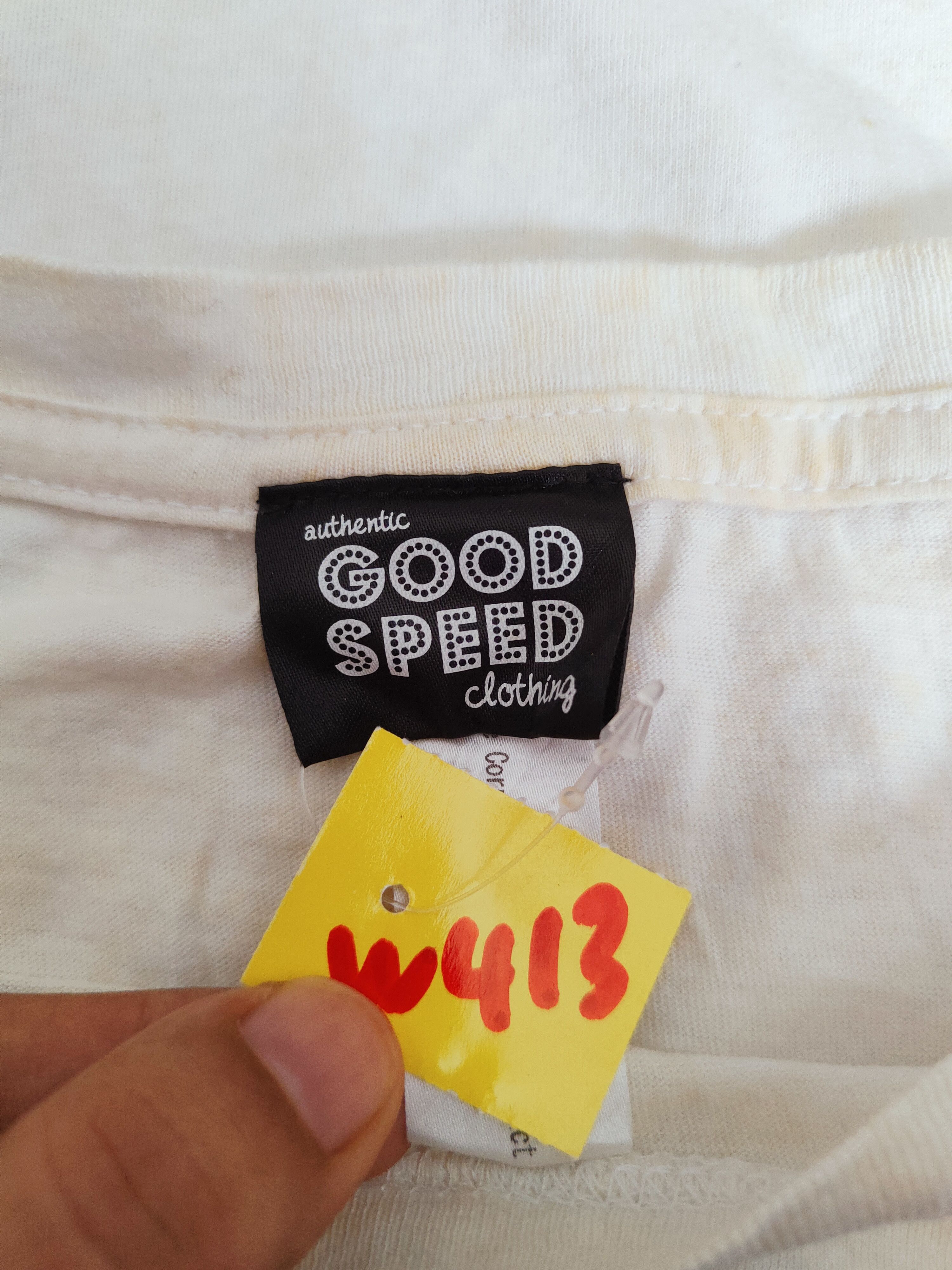 Apple × Band Tees Good Speed White The Beatles Short Sleeve T-shirts #W413 Size L / US 10 / IT 46 - 12 Thumbnail
