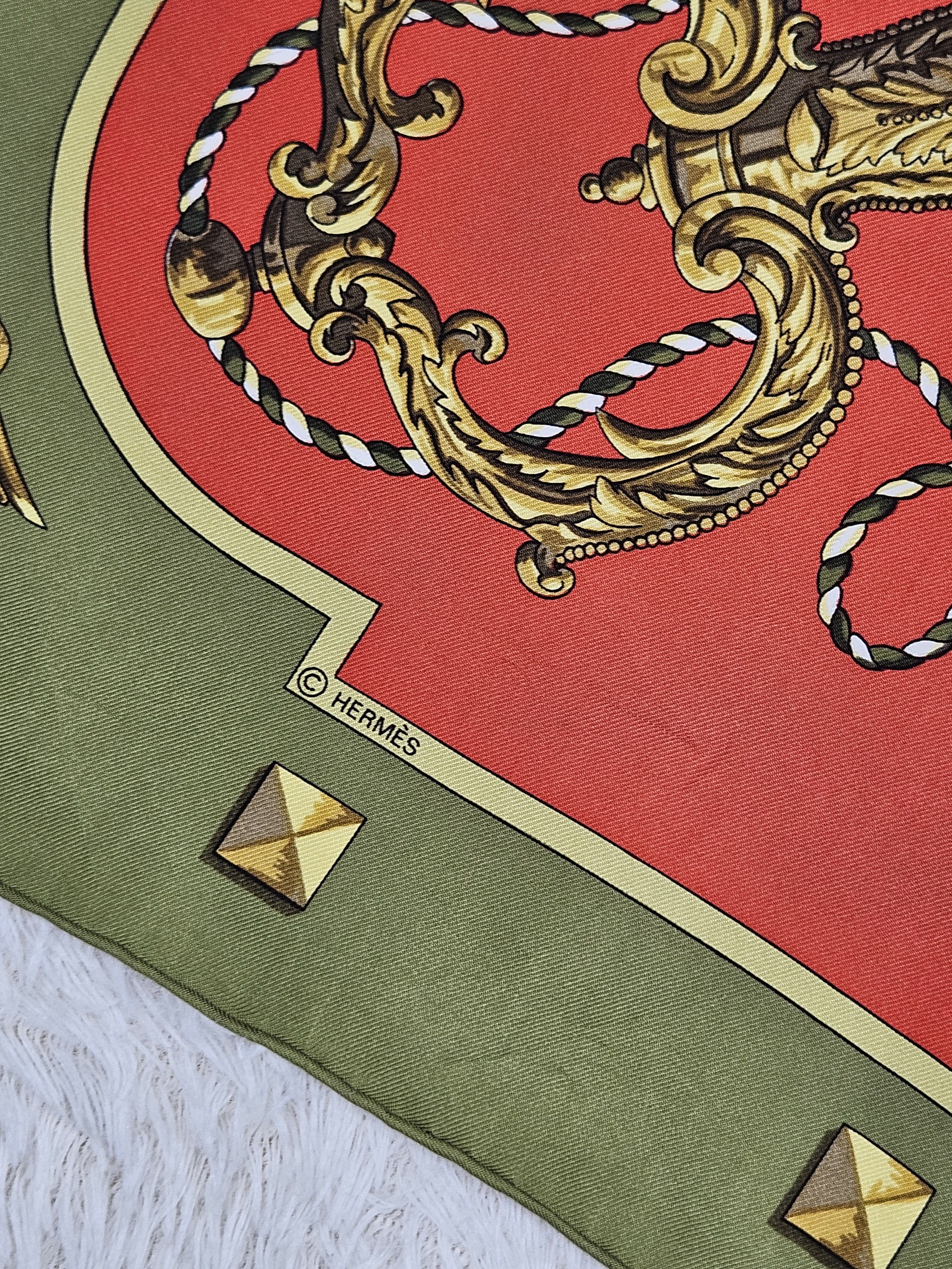 Hermes Hermes Les Cles Keys silk scarf Size ONE SIZE - 4 Thumbnail