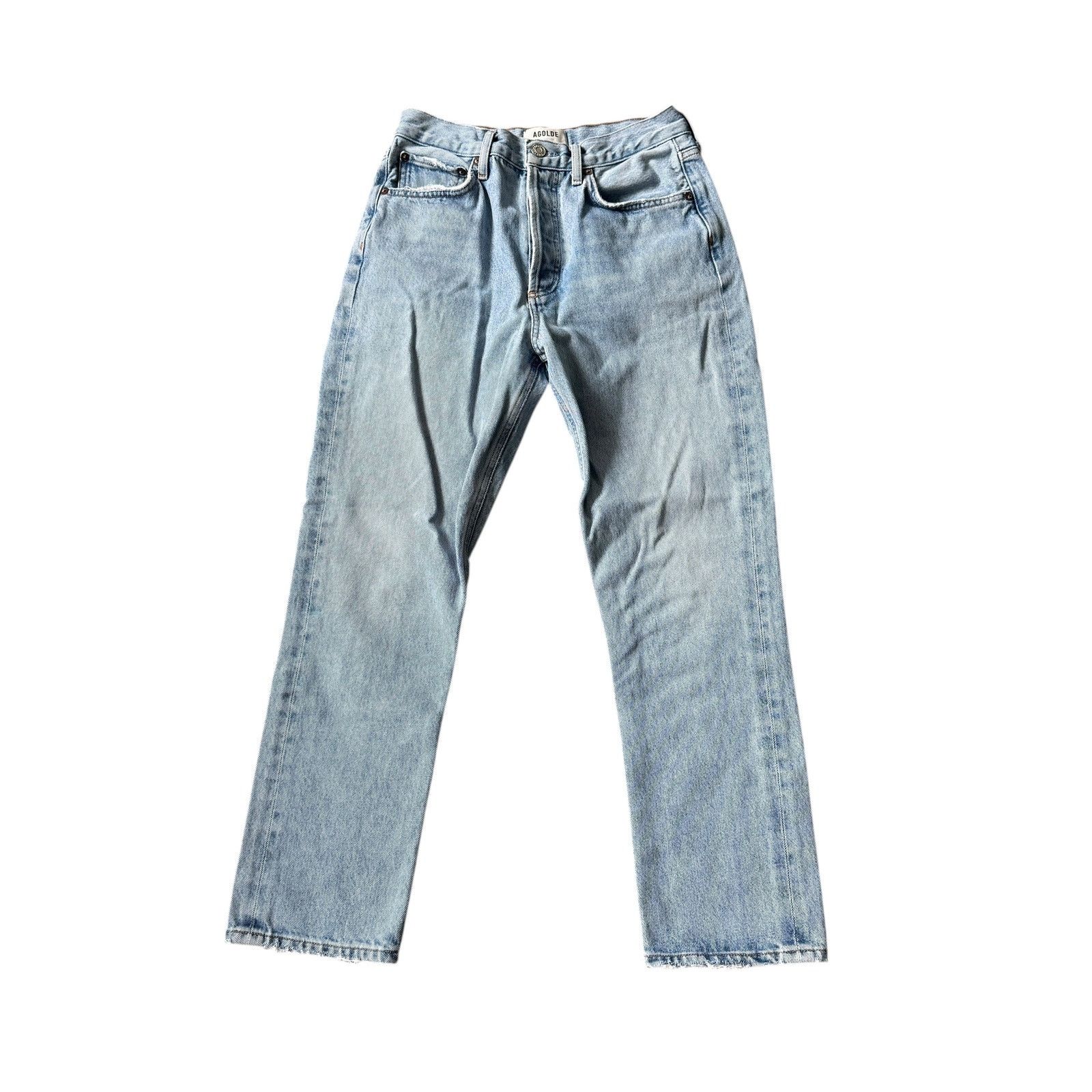 Agolde AGOLDE Riley High Rise Straight Crop Jean Dimension Wash Size 26" / US 2 / IT 38 - 2 Thumbnail