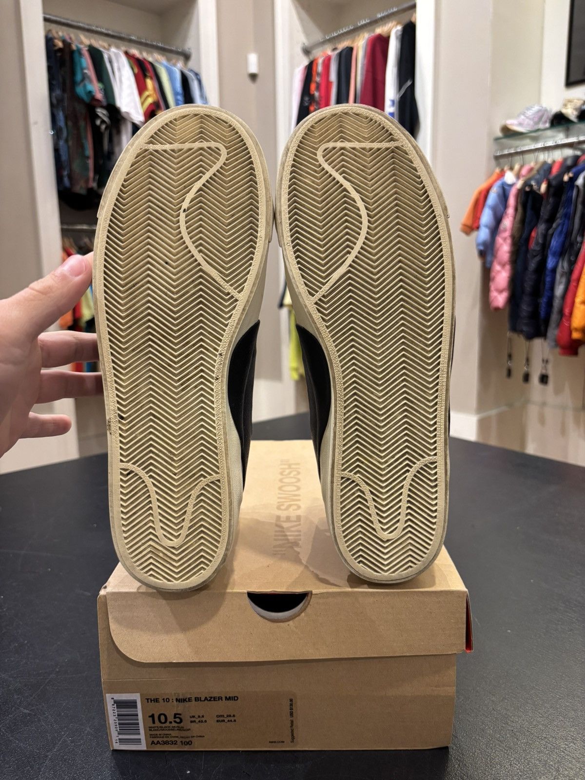 Nike × Off-White Nike Blazer Mid Off-White Size US 10.5 / EU 43-44 - 6 Thumbnail