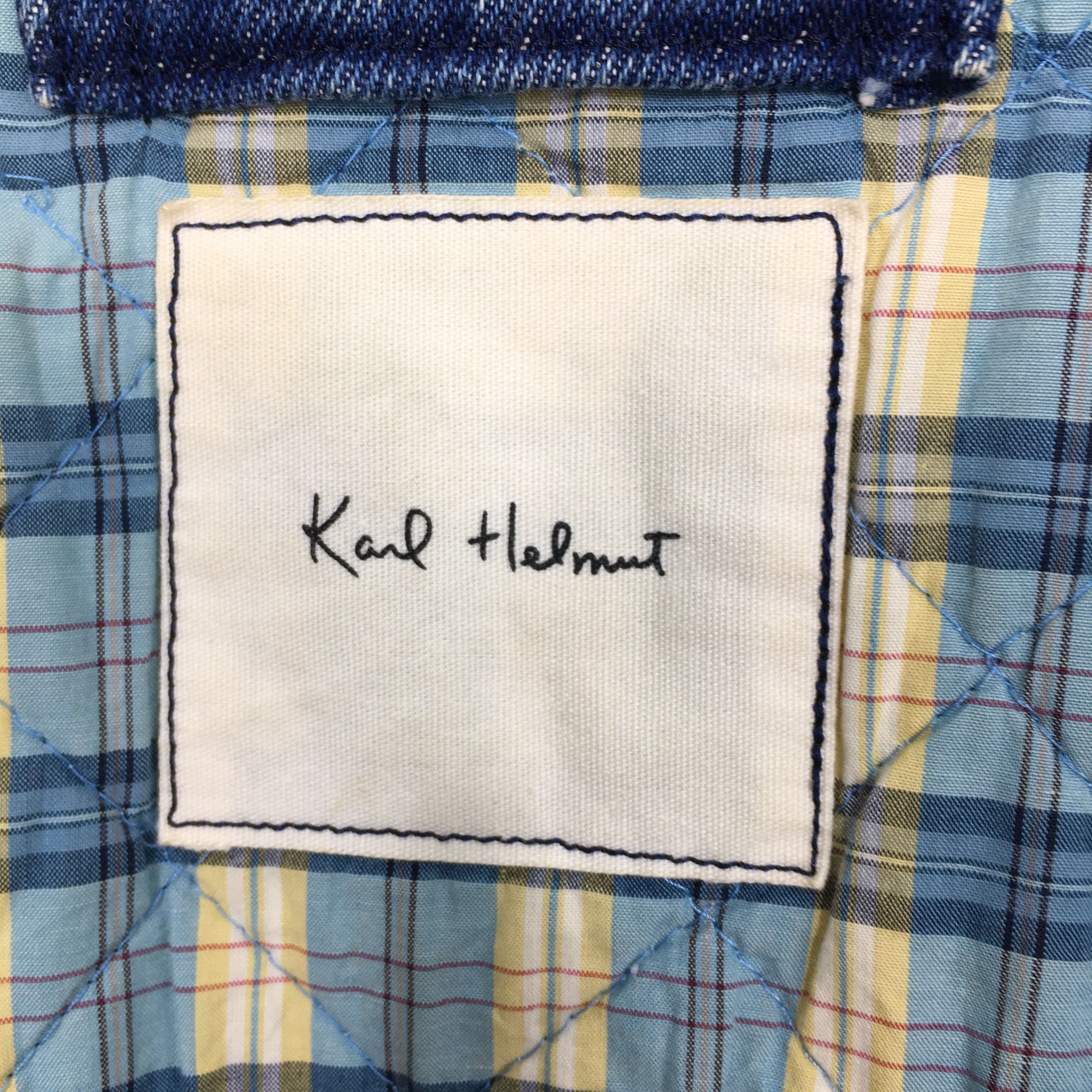 Karl Helmut Vintage Karl Helmut Bomber Denim Jacket Large Size US L / EU 52-54 / 3 - 7 Thumbnail
