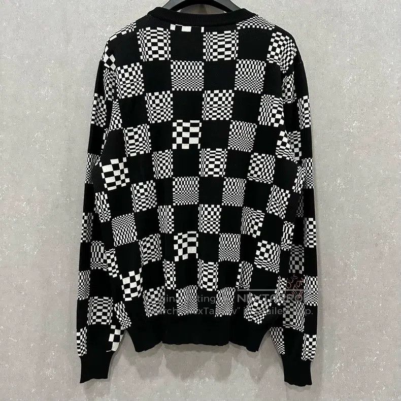 Louis Vuitton Louis Vuitton Black and white checkerboard letter logo kni Size US L / EU 52-54 / 3 - 2 Thumbnail