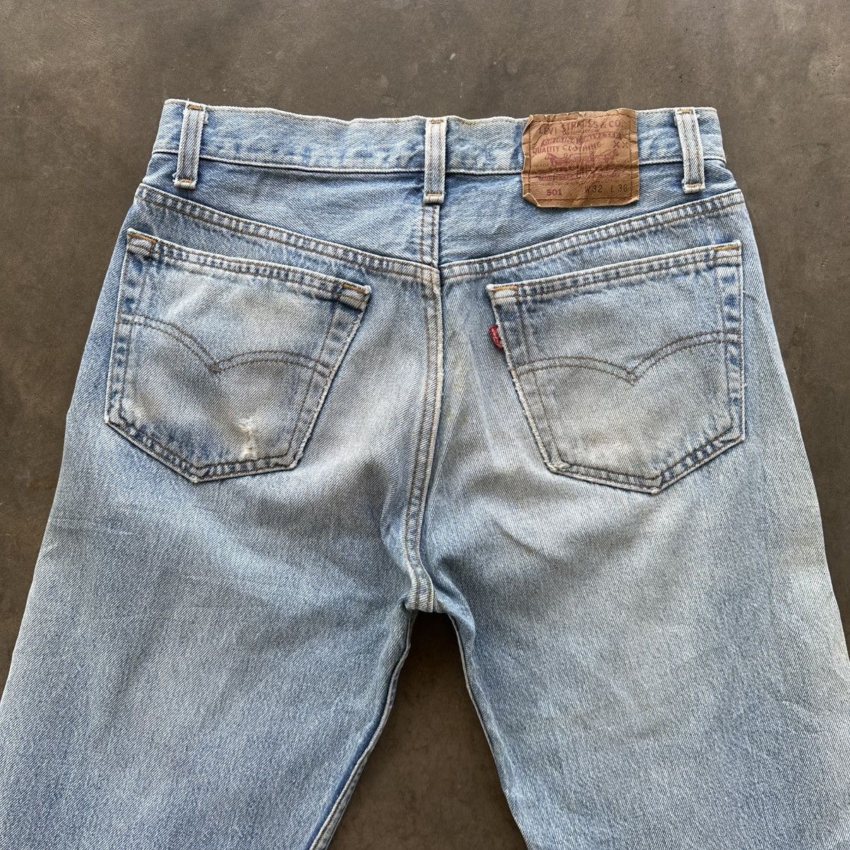 Japanese Brand Vintage Levi’s Made In USA Faded Denim Jean Pant W29 Size US 29 - 11 Thumbnail
