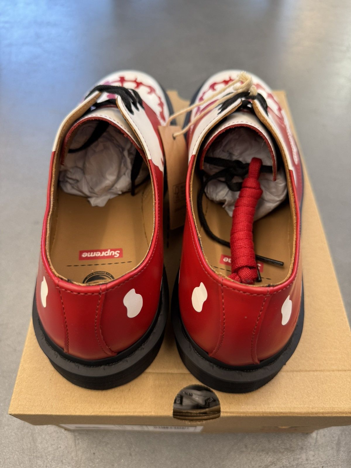 Supreme Dr. Martens 1461 3-Eye Shoes Supreme Skull Red Size US 9 / EU 42 - 5 Thumbnail