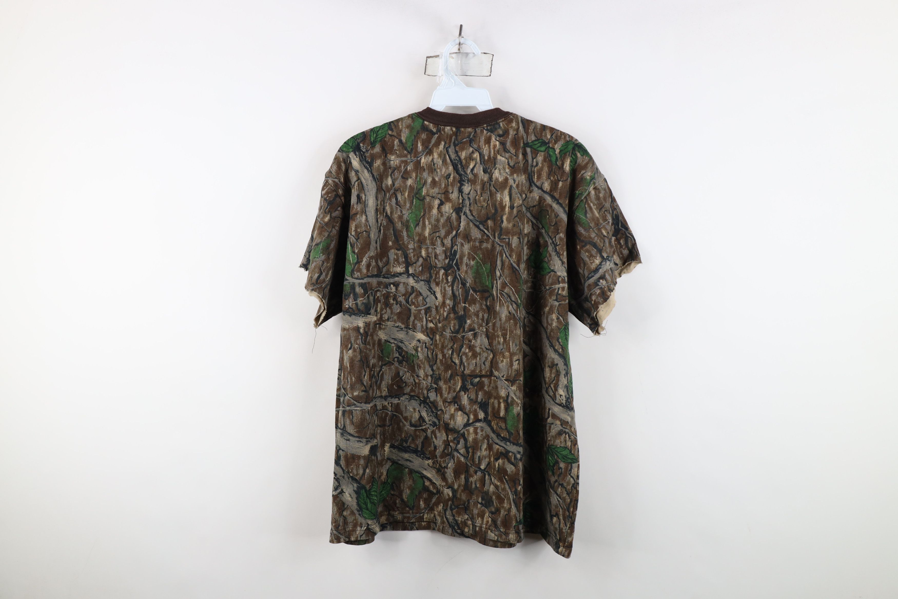 Vintage Vintage 90s Streetwear Camouflage Pocket T-Shirt Cotton USA Size US L / EU 52-54 / 3 - 11 Thumbnail