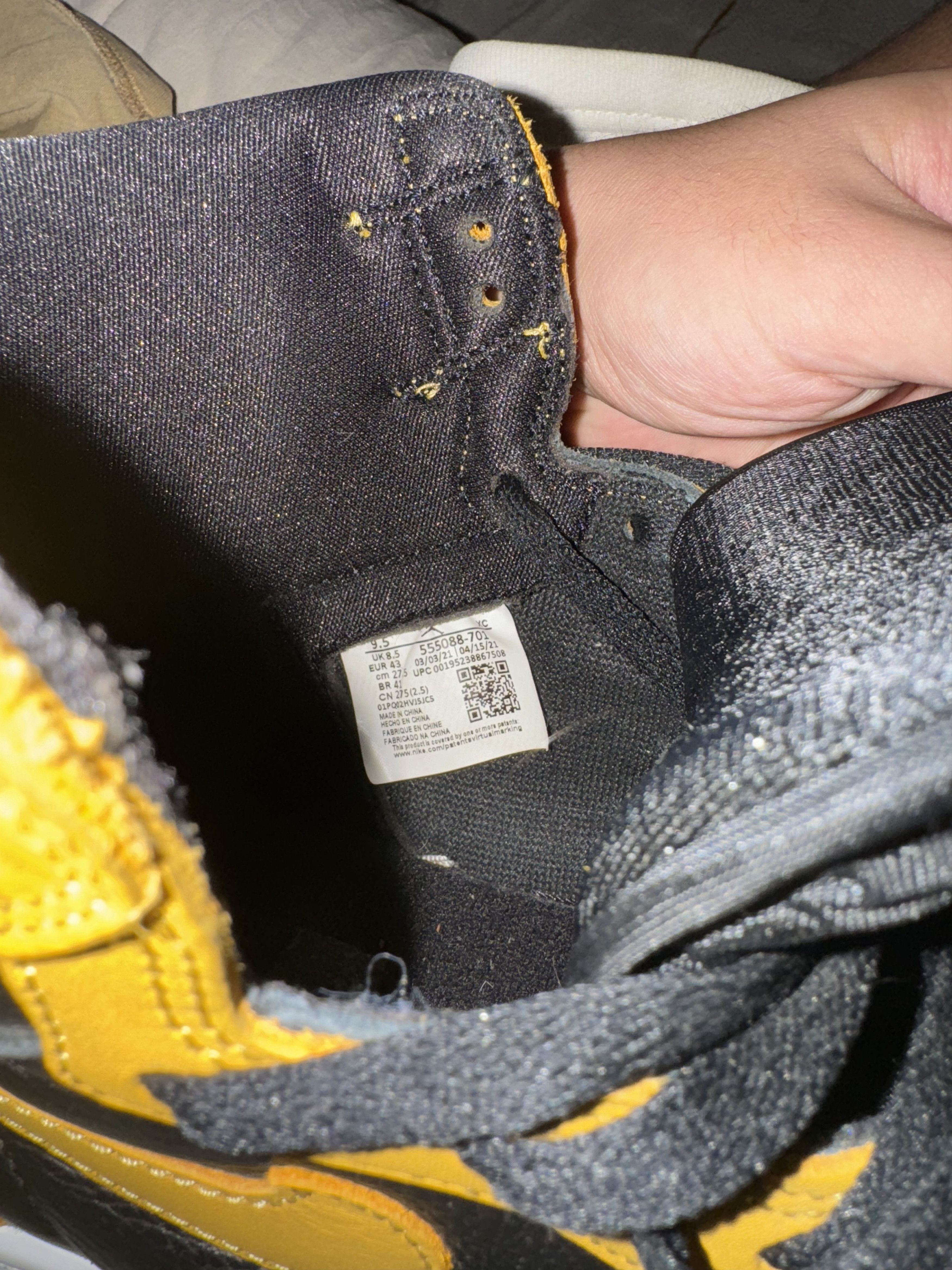 Nike Nike Pollen Jordan 1 Retro High Top Size US 9.5 / EU 42-43 - 7 Thumbnail