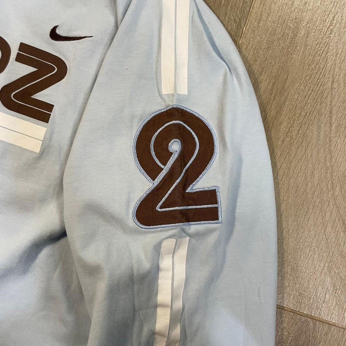 Nike Nike Cortez long sleeve shirt in white and blue y2k vintage Size US XL / EU 56 / 4 - 3 Thumbnail