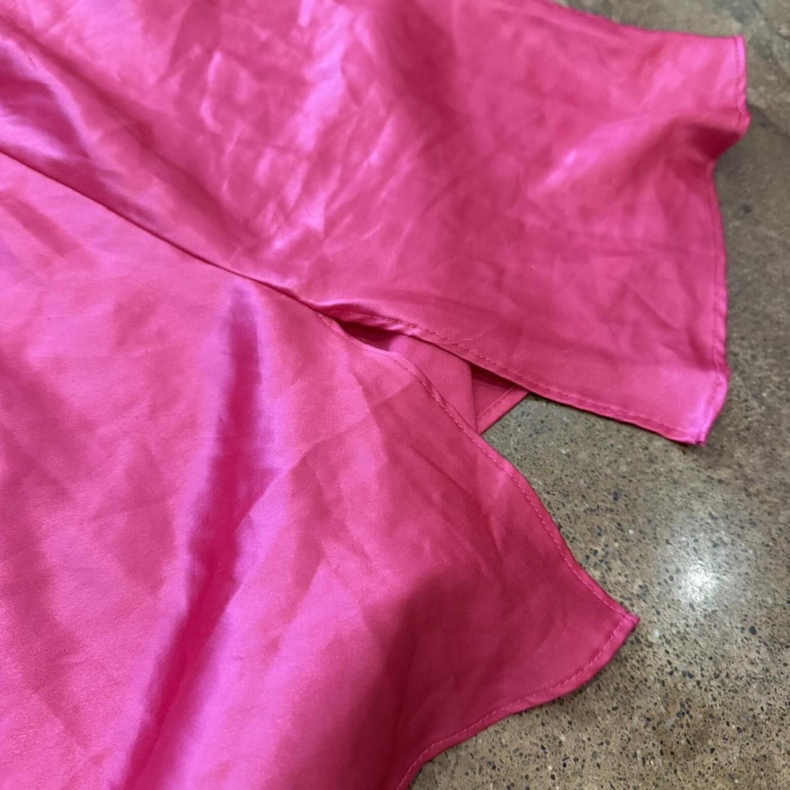 Other 2000s Hot Pink Victoria’s Secret Lace Slip Dress Size L / US 10 / IT 46 - 3 Thumbnail