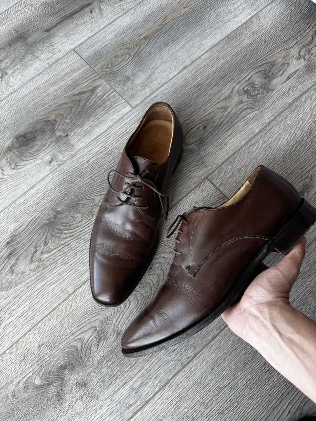 Church's Church's Sawdley Brown Leather Derby Brogue Size US 10 / EU 43 - 3 Thumbnail