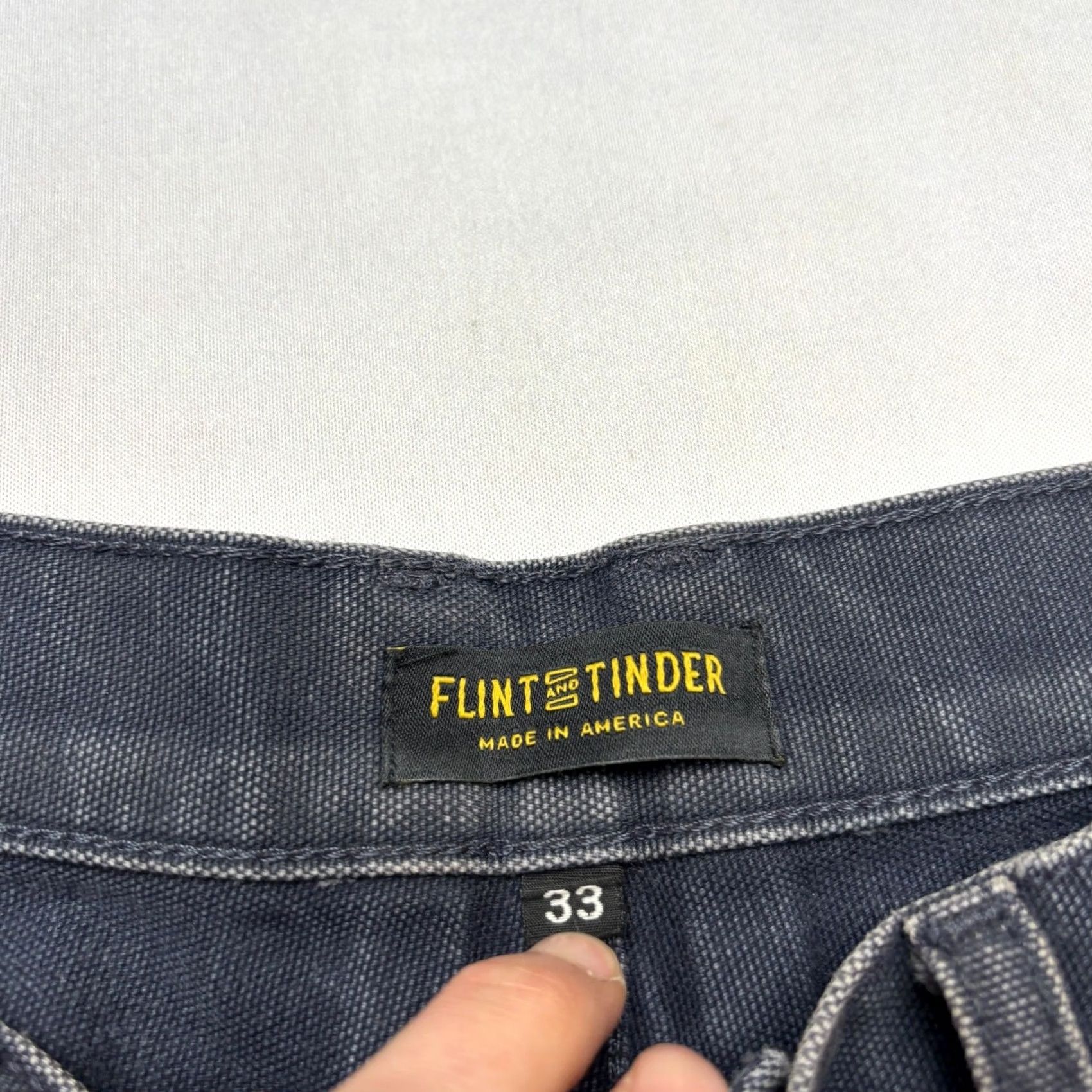 Flint And Tinder Flint and Tinder Workwear Pants Men's 33x31.5 Double Knee Faded Canvas Size US 33 - 4 Thumbnail