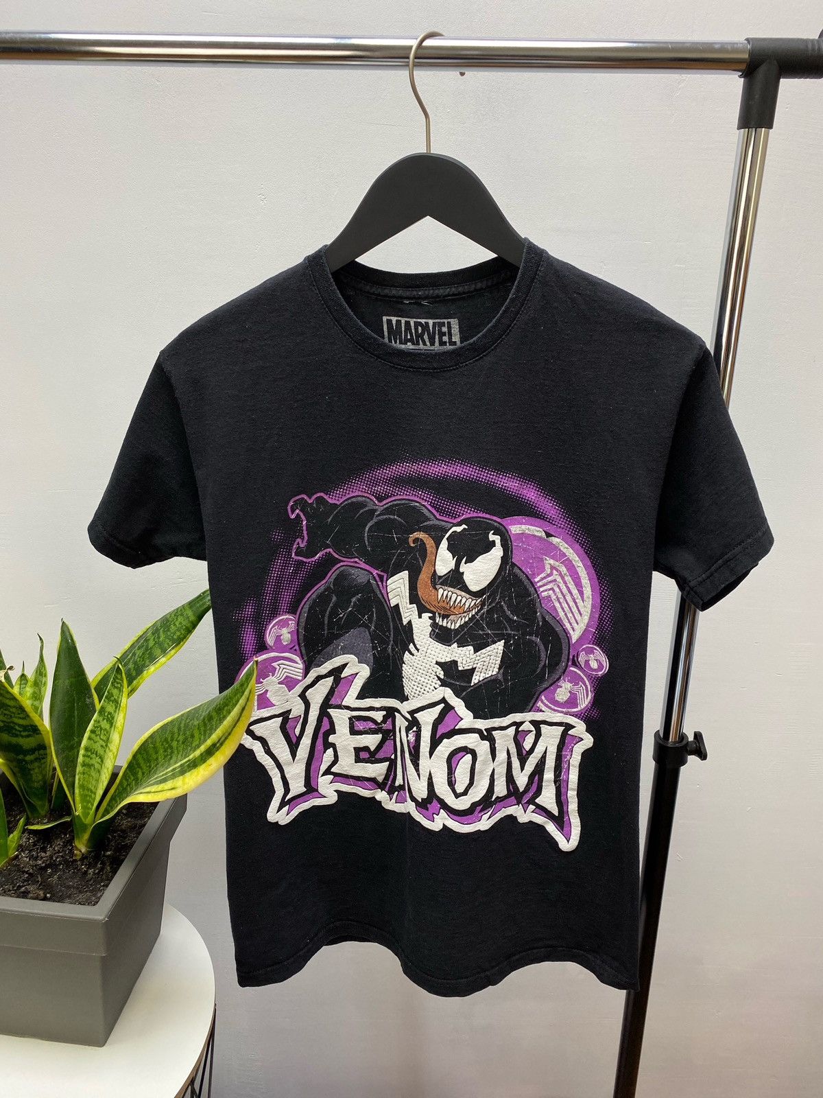 DC Comics × Marvel Comics Marvel Venom Graphic Big Logo T Shirt Size US L / EU 52-54 / 3 - 5 Thumbnail