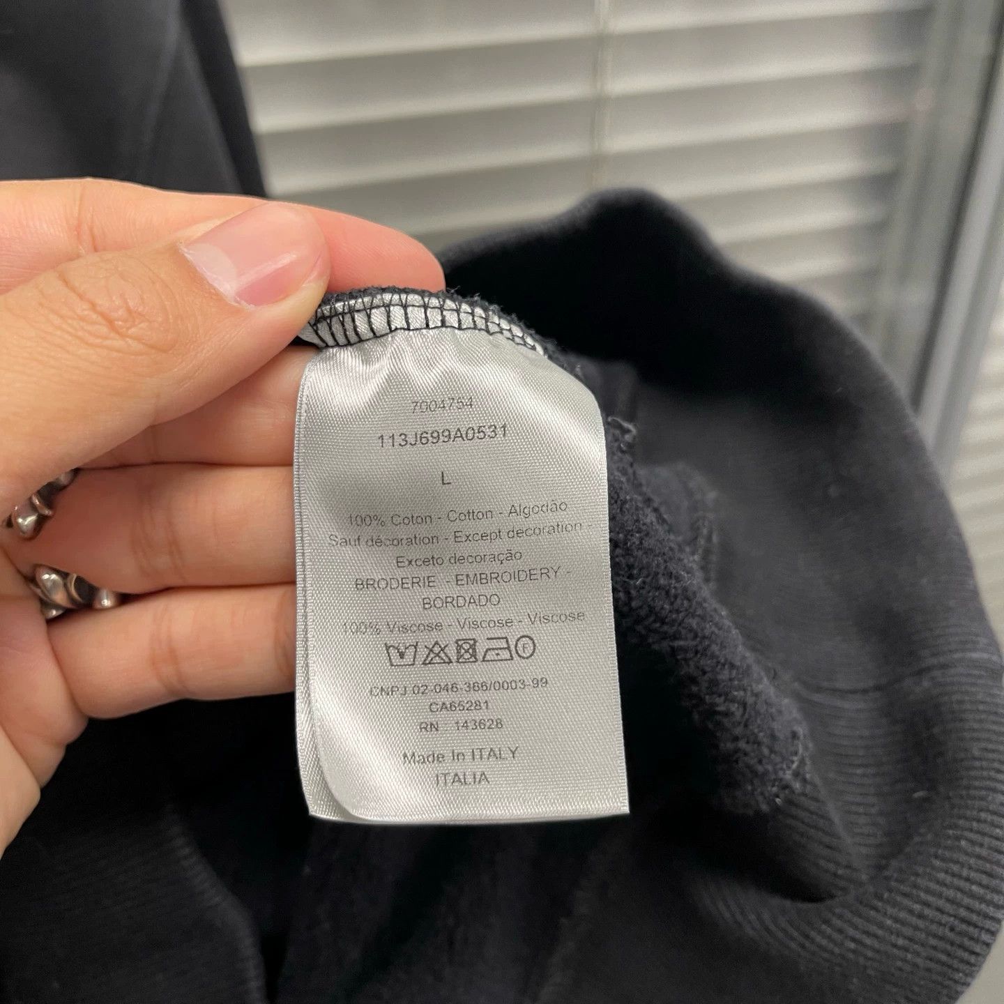 Dior Dior Black CD Embroidered Crewneck L 99new #10537 Size L / US 10 / IT 46 - 5 Thumbnail