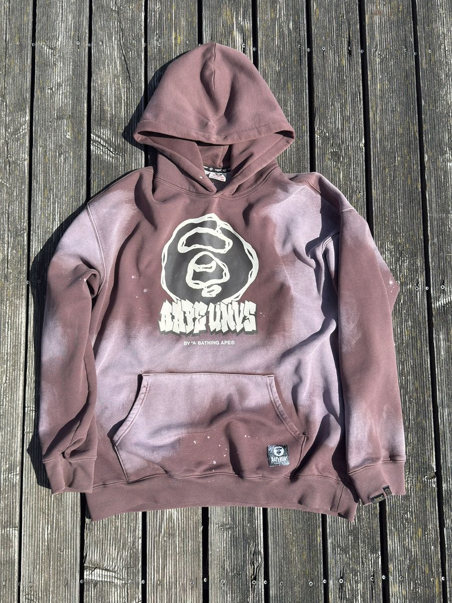Aape AAPE - BAPE UNVS Hoodie in Brown Size US XL / EU 56 / 4 - 1 Thumbnail