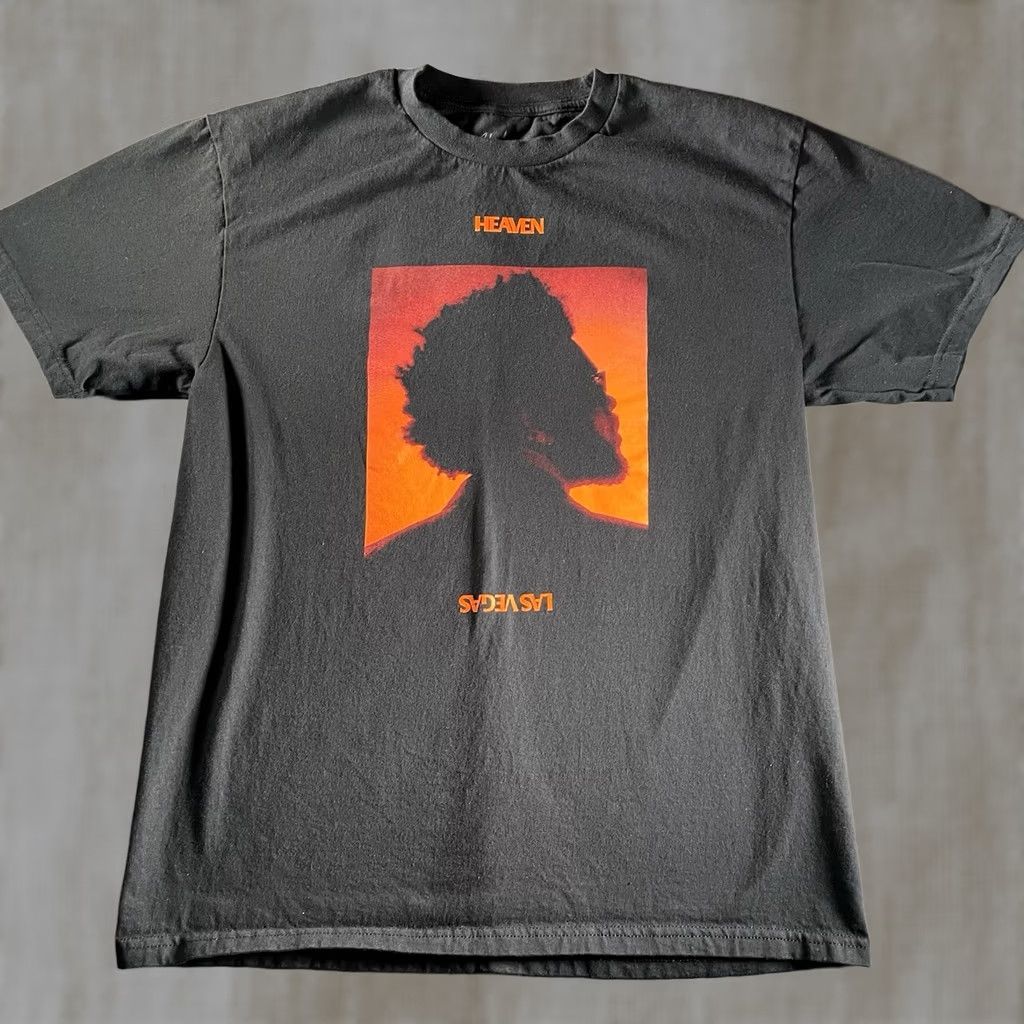 Vintage VINTAGE The Weeknd Shirt Mens L XO The Weekend Heaven Or Las Vegas Black Graphic Print Crew Neck Short Sleeve Music Shirts Mens Black L Size US L / EU 52-54 / 3 - 1 Thumbnail