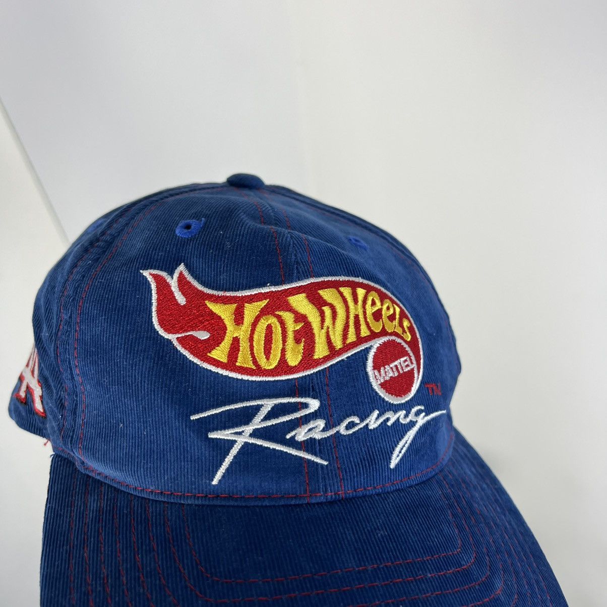 Vintage Vintage Y2K Hot Wheels Big Embroidered Logo Racing Cap Size ONE SIZE - 2 Thumbnail