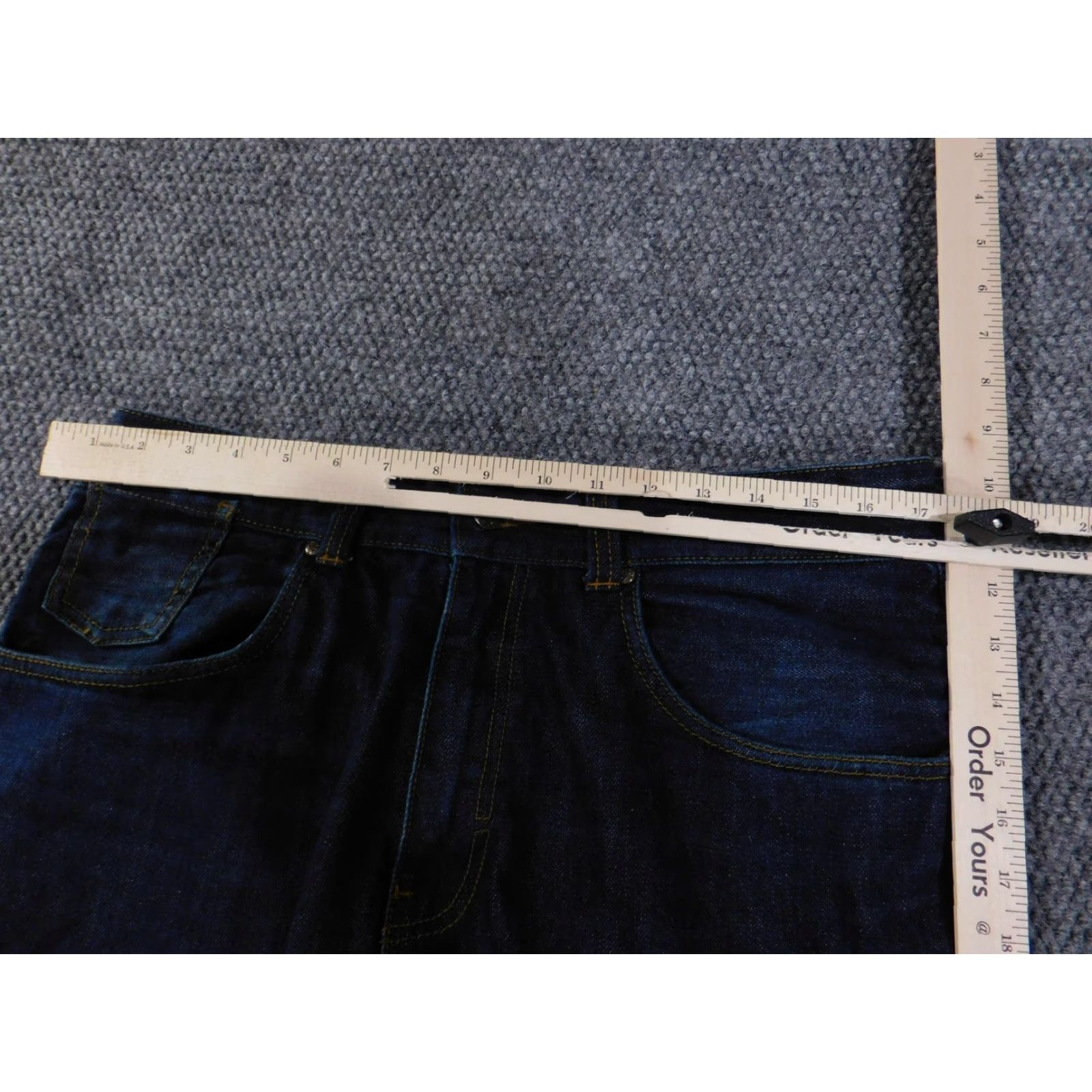 Rocawear Rocawear Jeans Mens 36x36 Dark Blue Original Fit Straight Leg Denim Logo Size US 36 / EU 52 - 4 Thumbnail