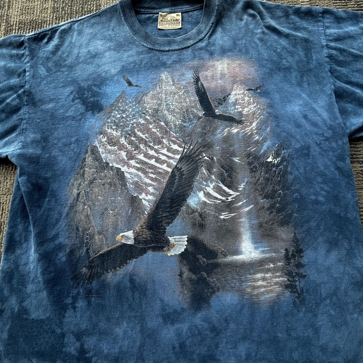 The Mountain Vintage Y2K The Mountians American Nature Eagles T-shirt Size US XL / EU 56 / 4 - 2 Thumbnail