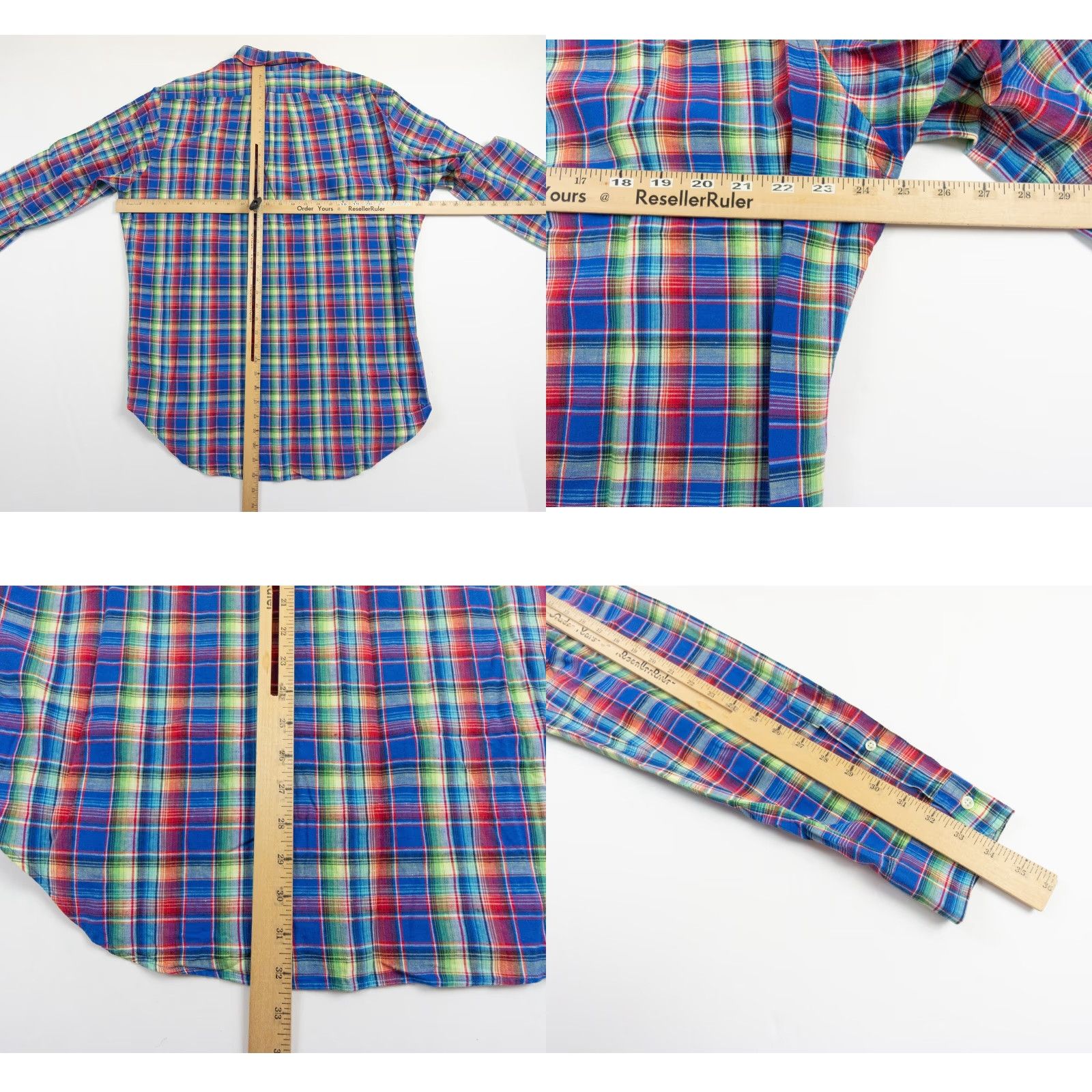 Ralph Lauren Ralph Lauren Shirt Mens Large Button-Up Linen Cotton Classic Fit Plaid Check Multicolor 4-Season Preppy Mens Size US L / EU 52-54 / 3 - 8 Thumbnail