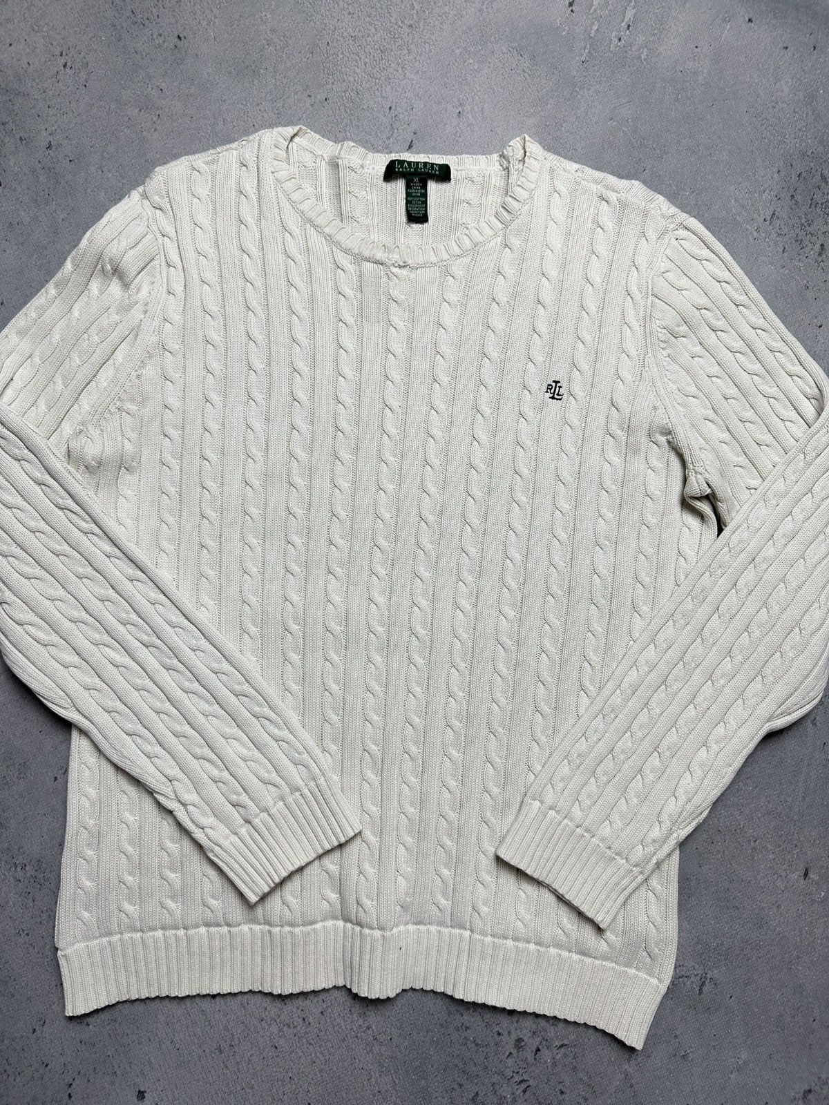 Lauren Ralph Lauren Vintage Lauren Ralph Lauren Green Label Cable Knit Sweater Size US L / EU 52-54 / 3 - 6 Thumbnail
