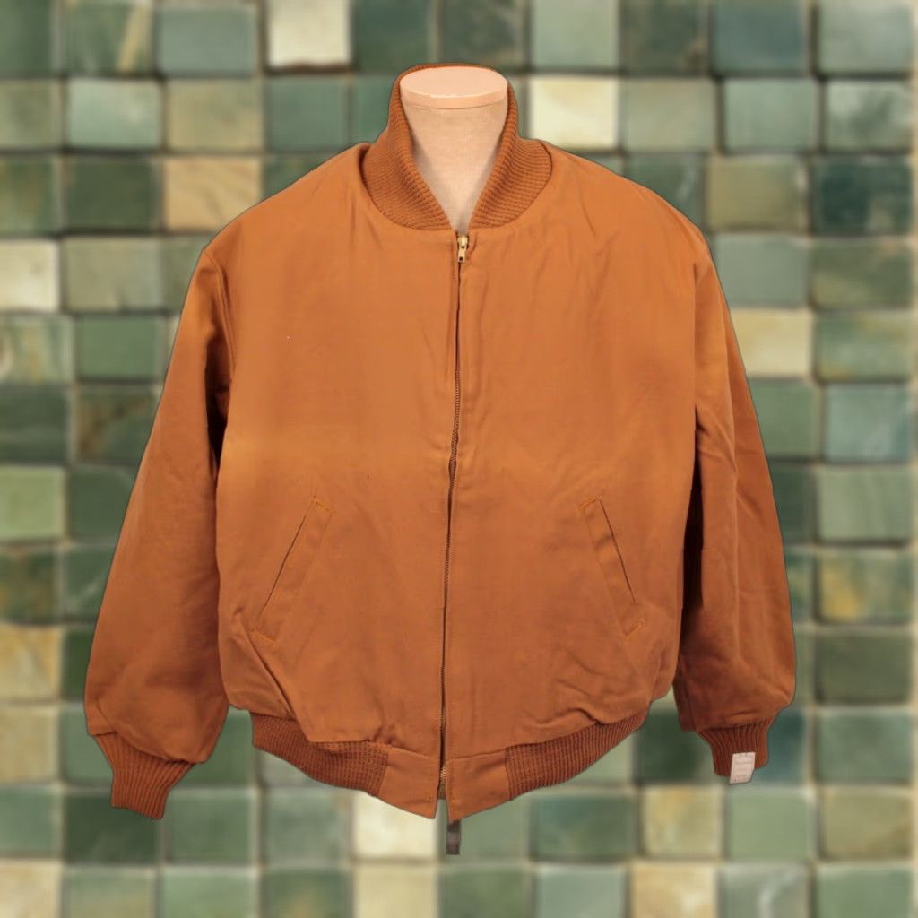Vintage VTG Big Smith 90s Duck Canvas Work Jacket Shirt Mens L Brown Size US L / EU 52-54 / 3 - 1 Thumbnail