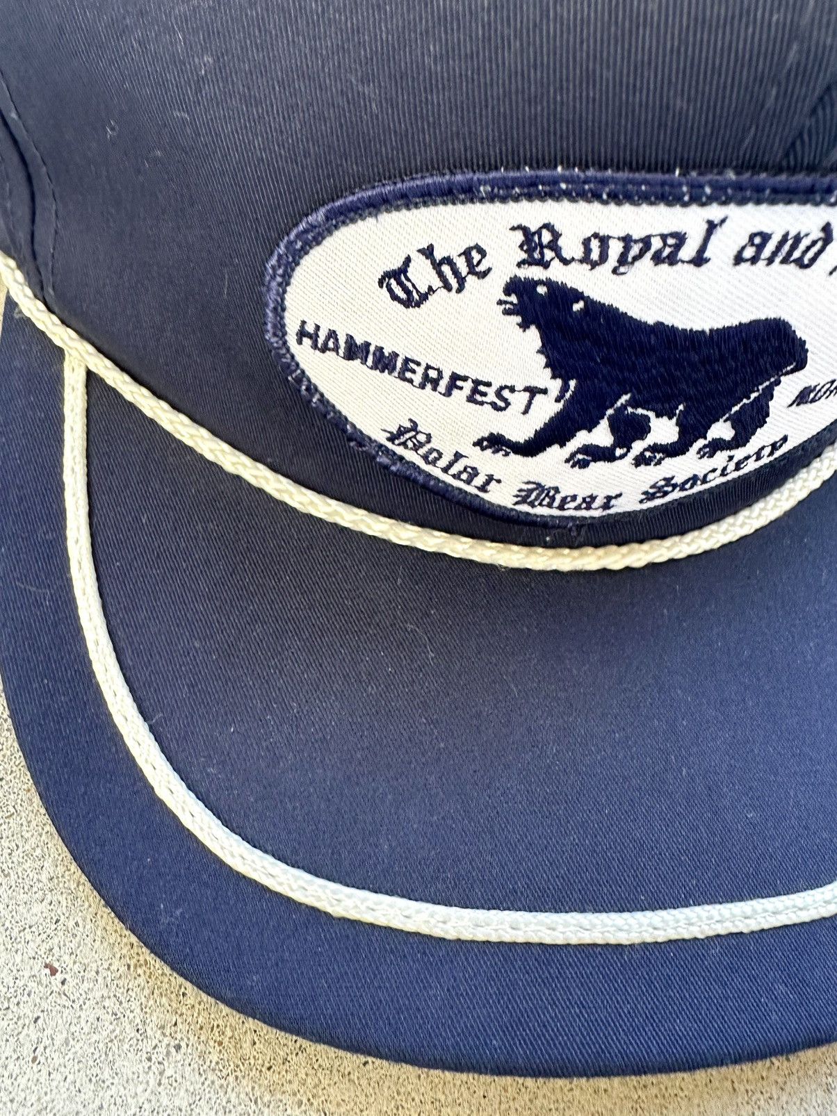 Vintage Vintage Polar Bear Society Hat 80s Hammer Fest SnapBack Rope Size ONE SIZE - 2 Thumbnail