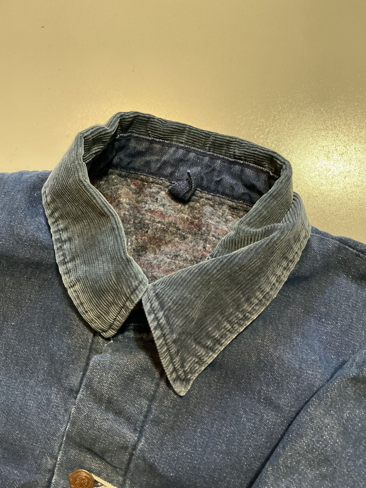 Wrangler Vintage 70s Wrangler Blanket Lined Denim Chore Jean Jacket Size US S / EU 44-46 / 1 - 12 Thumbnail