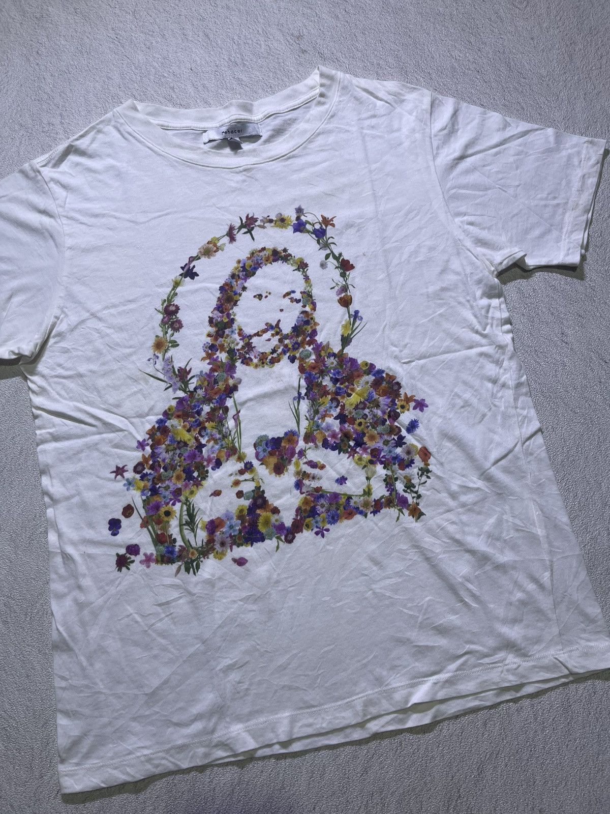 Japanese Brand VINTAGE Y2K REHACER short sleeve tshirt Size US M / EU 48-50 / 2 - 2 Thumbnail