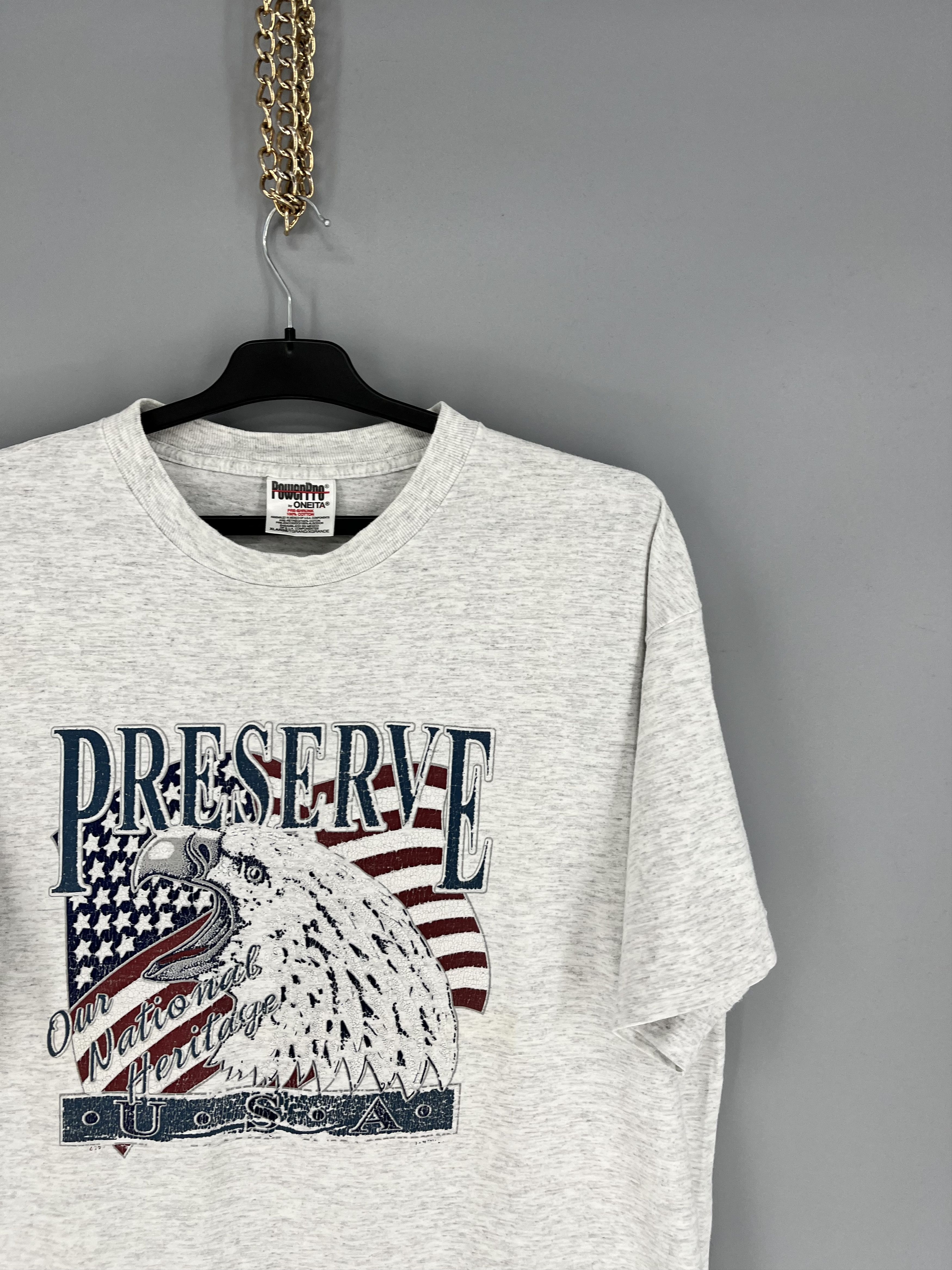 Vintage Vintage Eagles Preserves U.S.A Tees T Shirts Size US XL / EU 56 / 4 - 5 Thumbnail