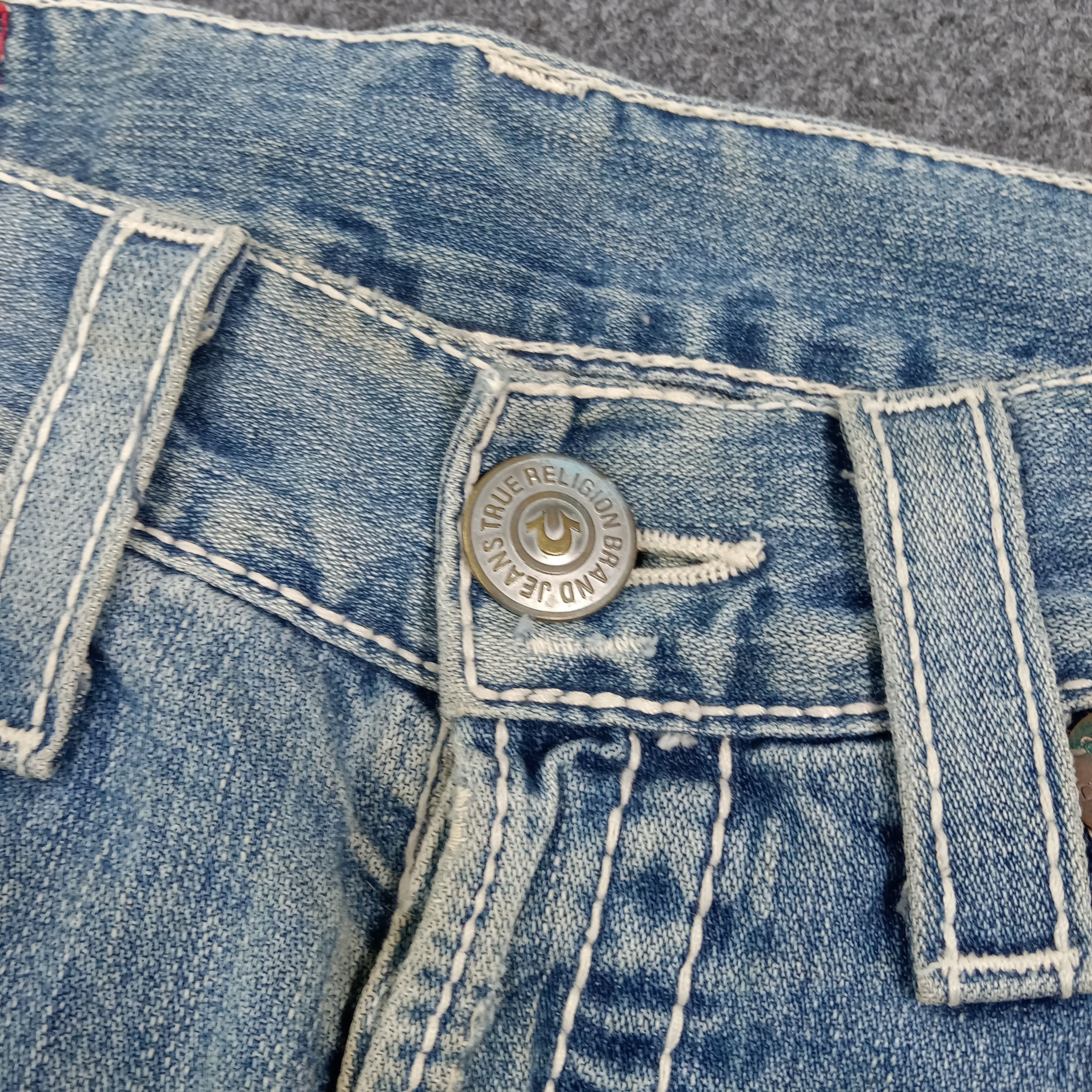 True Religion True Religion Marco Big T Distressed Jeans C272N13 Size US 33 - 4 Thumbnail