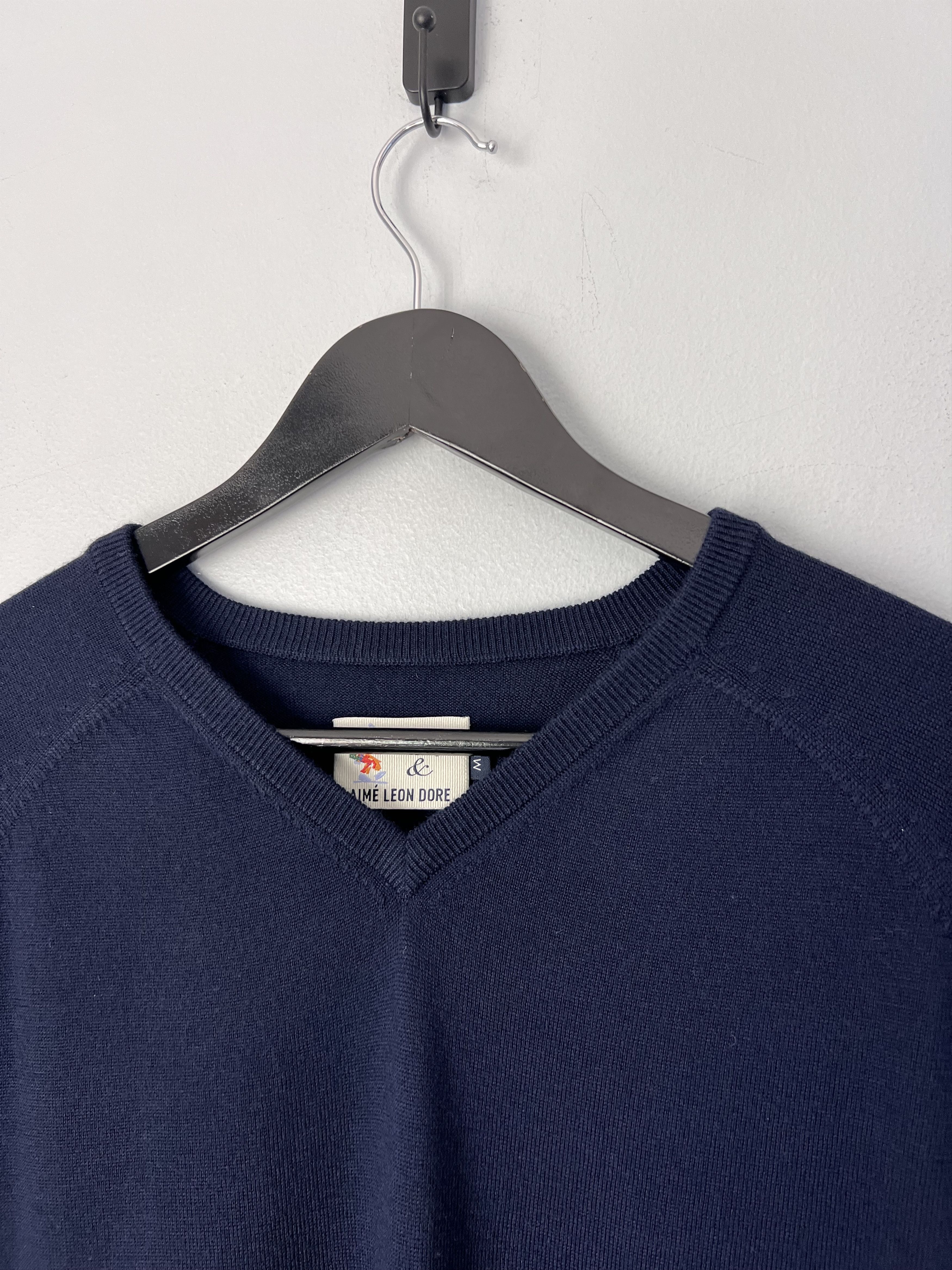 Aime Leon Dore × Drake's Aime Leon Dore Drake's Intarsia V-Neck Sweater in Navy Size US M / EU 48-50 / 2 - 6 Thumbnail