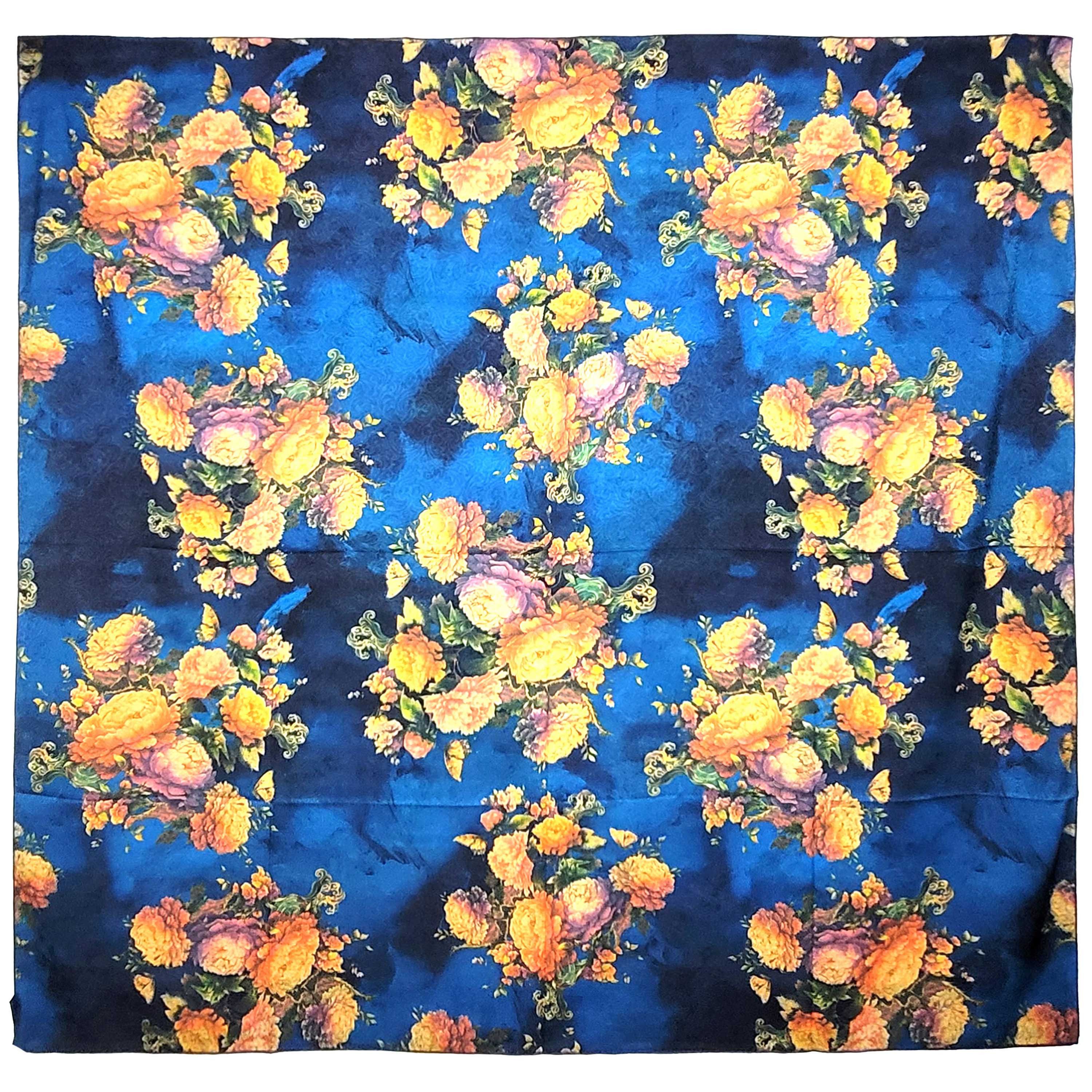 Other NWT Double Sided Silk Scarf 52"x52" Large Square Wrap 3214 Size ONE SIZE - 3 Thumbnail