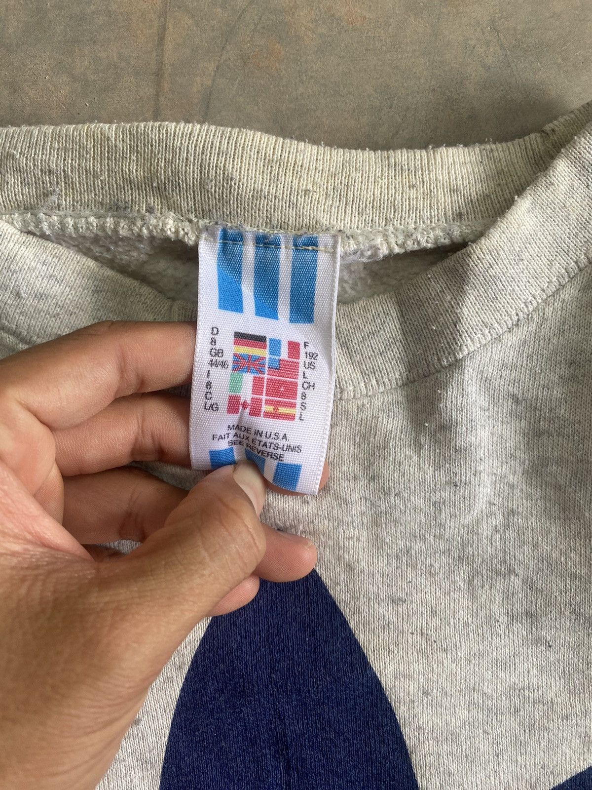 Adidas × Vintage RARE 80s ADIDAS USA DISTRESSED SWEATSHIRT Size US L / EU 52-54 / 3 - 5 Thumbnail