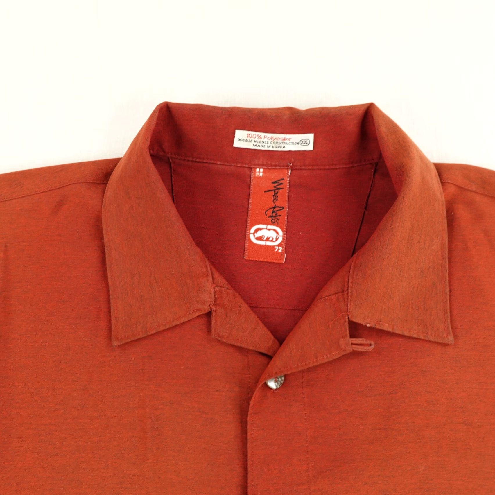 Ecko Unltd. VINTAGE Ecko Unltd Shirt Mens 2XL Red Paisley Scorpions Button Up Hip Hop Y2K Shirt Size US XXL / EU 58 / 5 - 2 Thumbnail