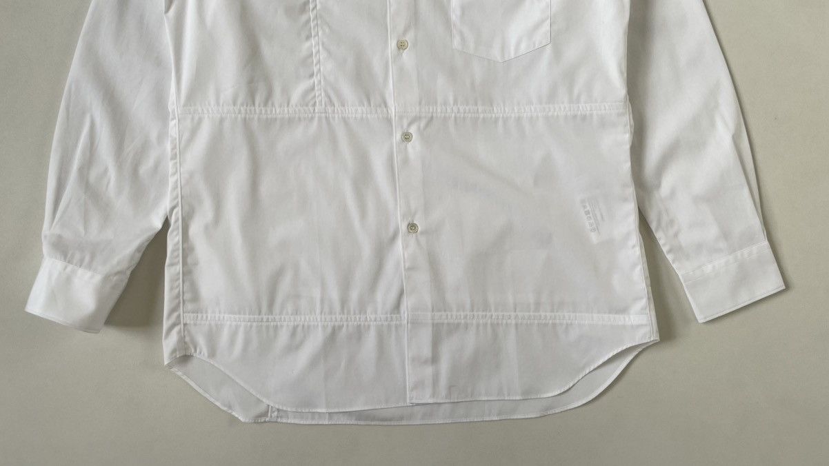 Comme des Garcons White Cotton ‘Patchwork Panelled’ Shirt Size US M / EU 48-50 / 2 - 7 Thumbnail
