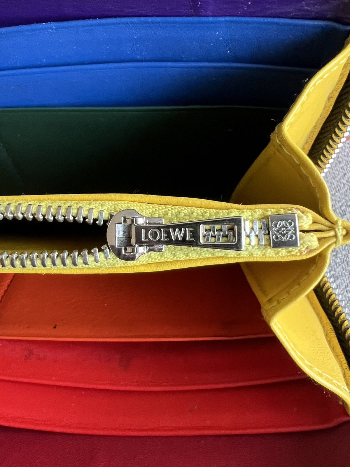 Loewe Loewe 2019 Rainbow Collection Zippy Wallet Size ONE SIZE - 12 Thumbnail