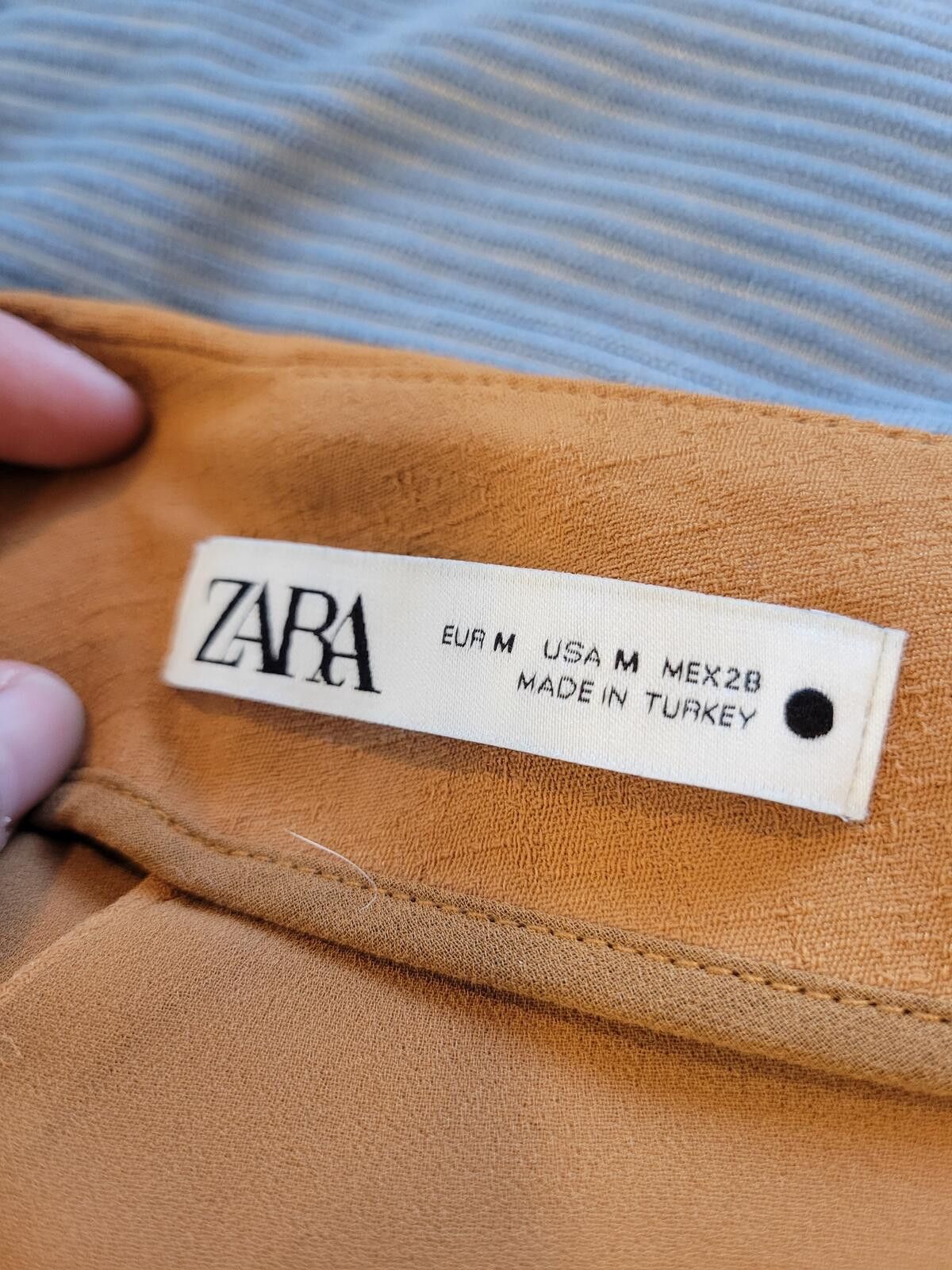 Zara ZARA Medium Brown Fringe Wrap Skirt Size 32" / US 10 / IT 46 - 4 Thumbnail