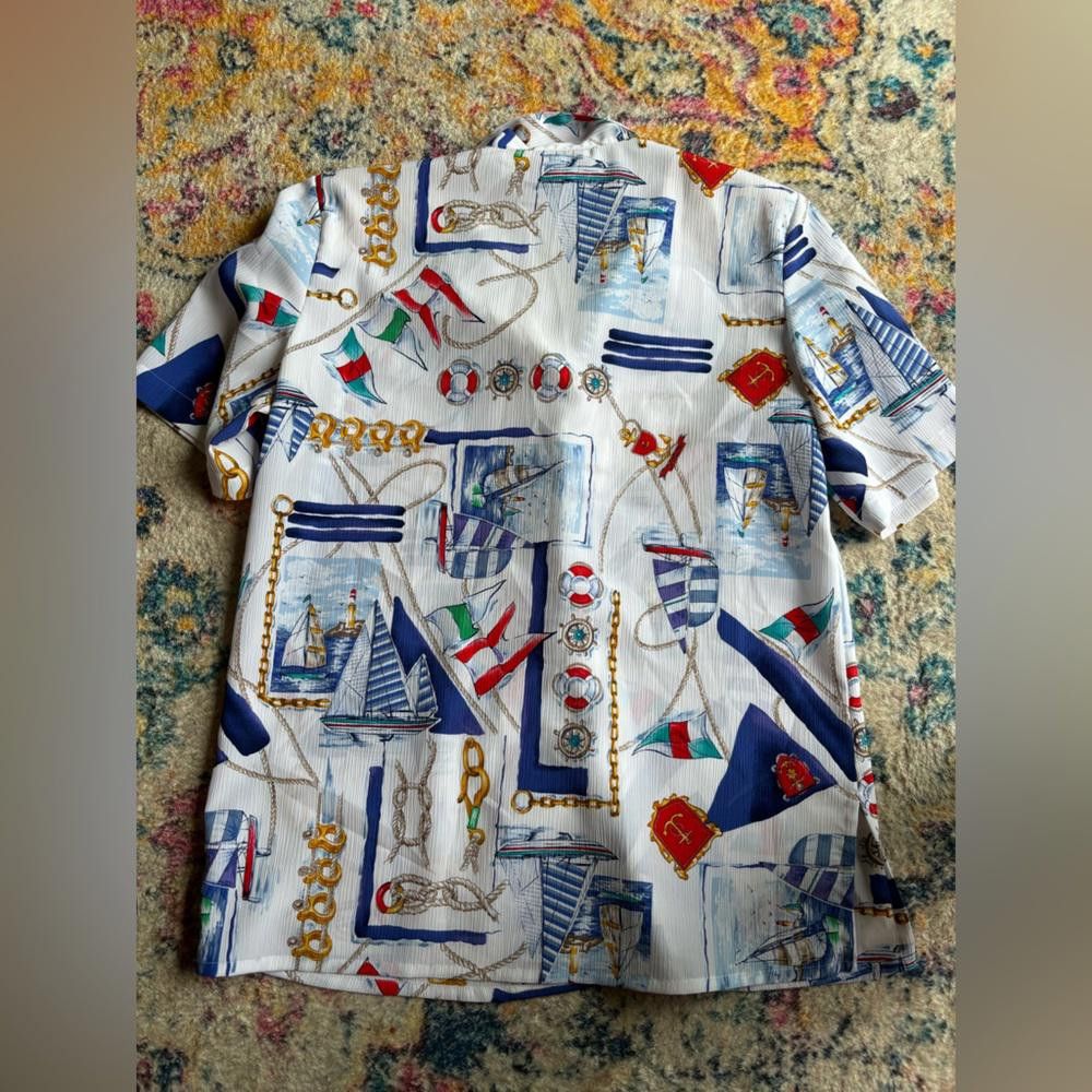 Alien Workshop Vintage kitsch 90s shirt button up blouse Size L / US 10 / IT 46 - 2 Thumbnail