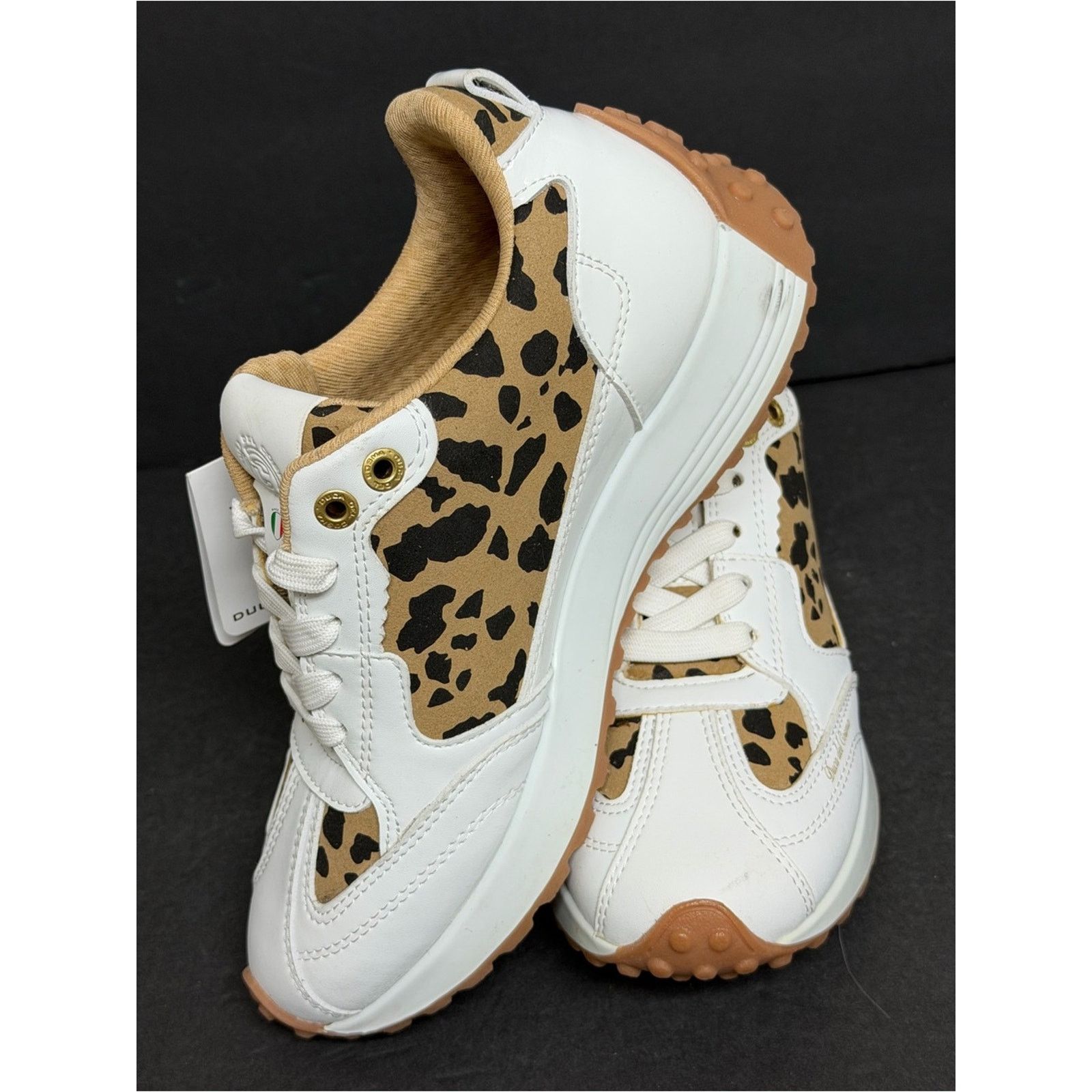 Other Duca Del Cosma Aviva Golf Shoes White Leopard Women’s 6 Size US 6 / IT 36 - 3 Thumbnail