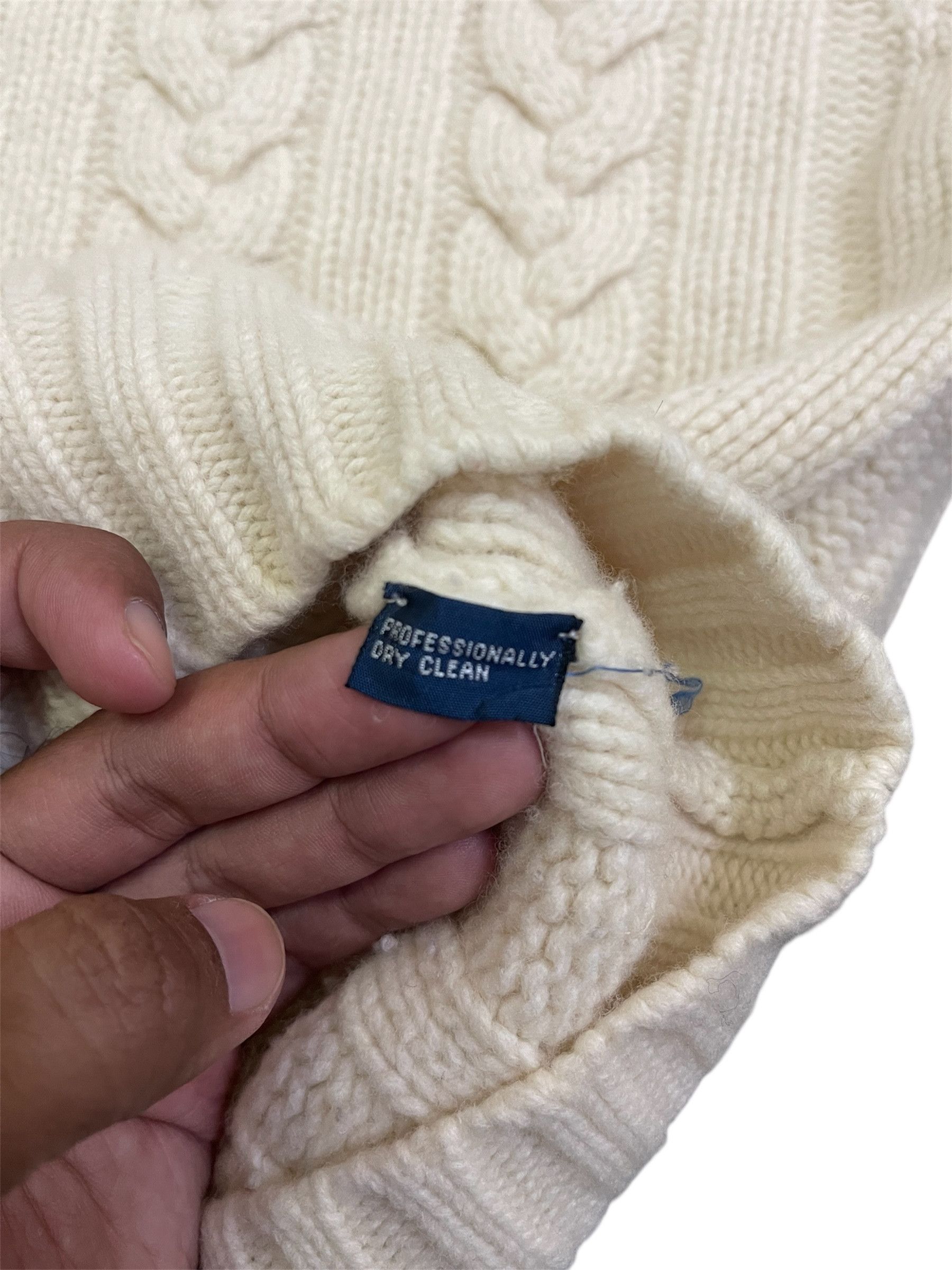 Polo Ralph Lauren × Ralph Lauren Polo Wool Knitwear Jumper Pullover Suede Elbow Size L / US 10 / IT 46 - 8 Thumbnail